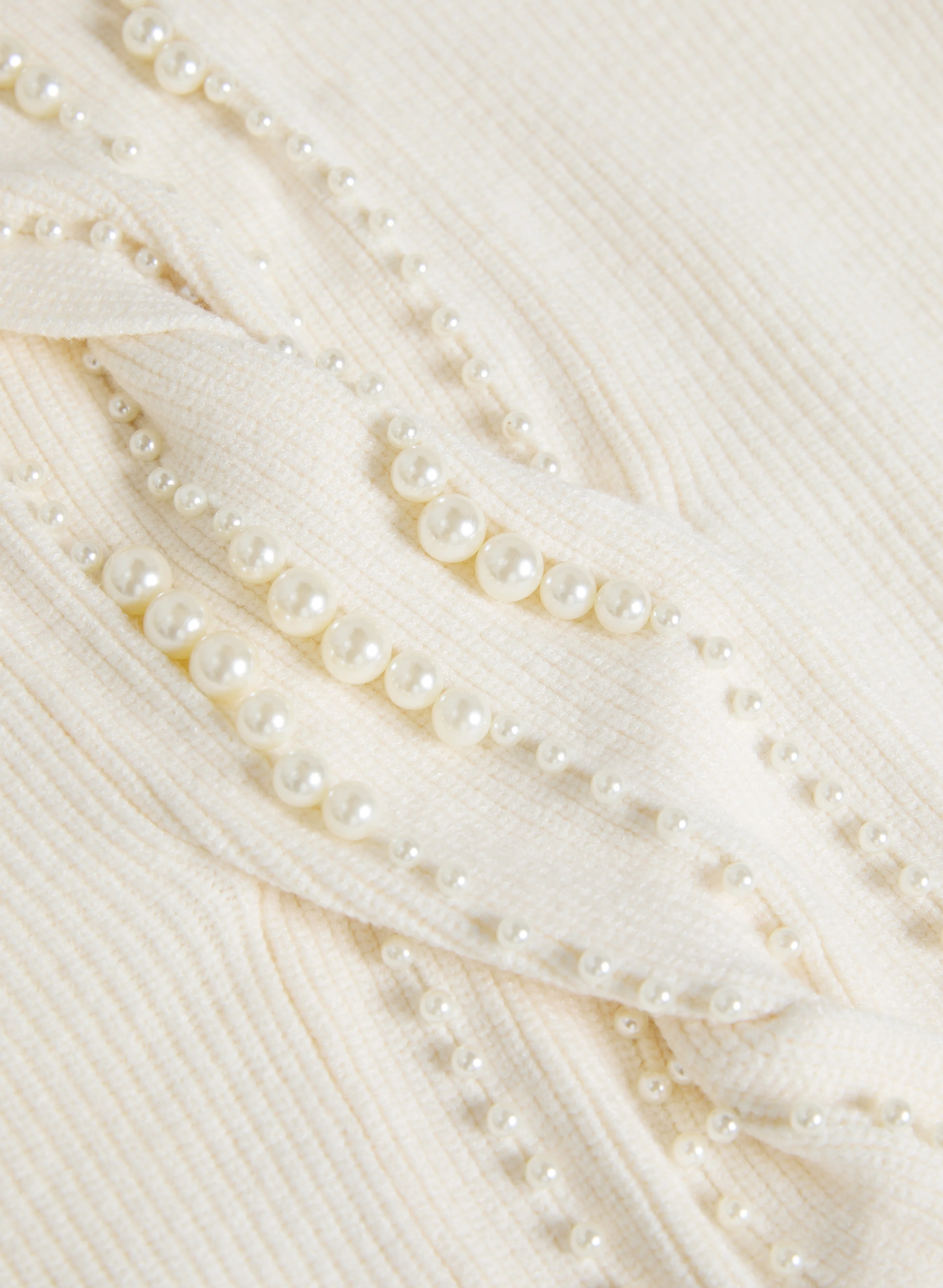 Beaded Twist Front Turtleneck Sweater - Image 7