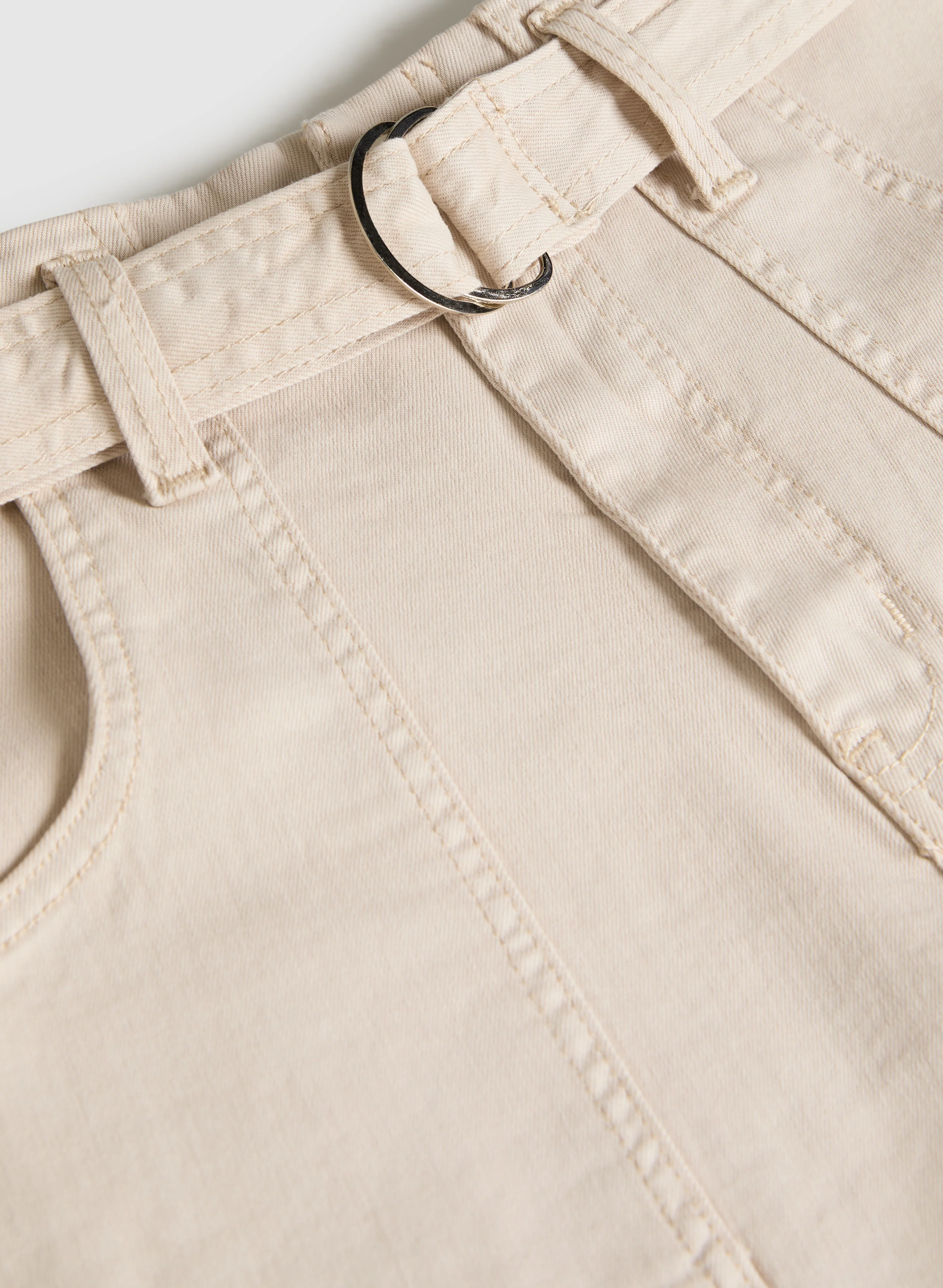 Belted Denim Shorts - Image 6