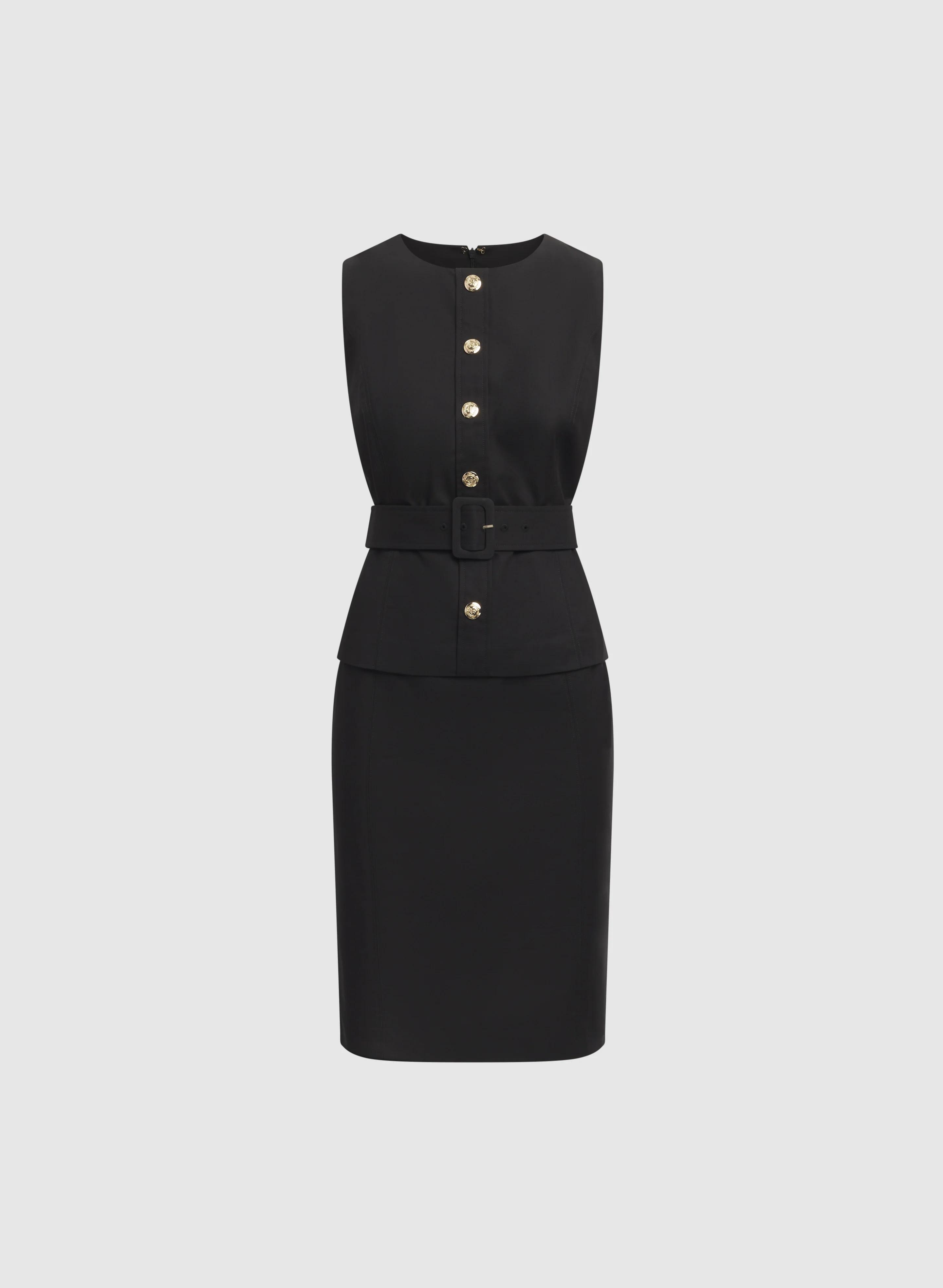 Belted Illusion Dress - Image 6