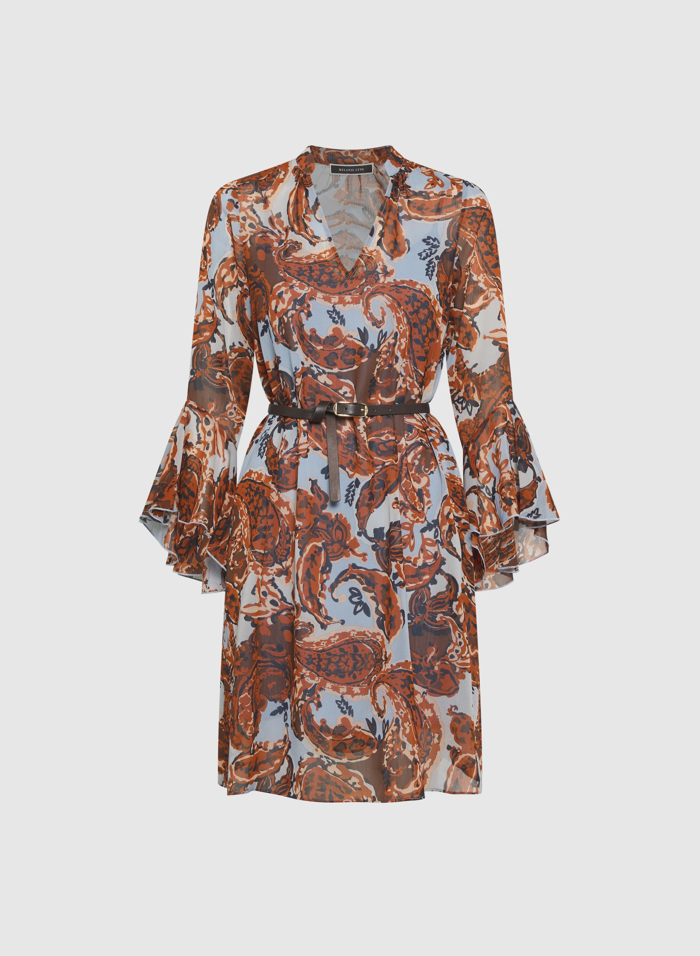 Belted Paisley Dress - Image 5