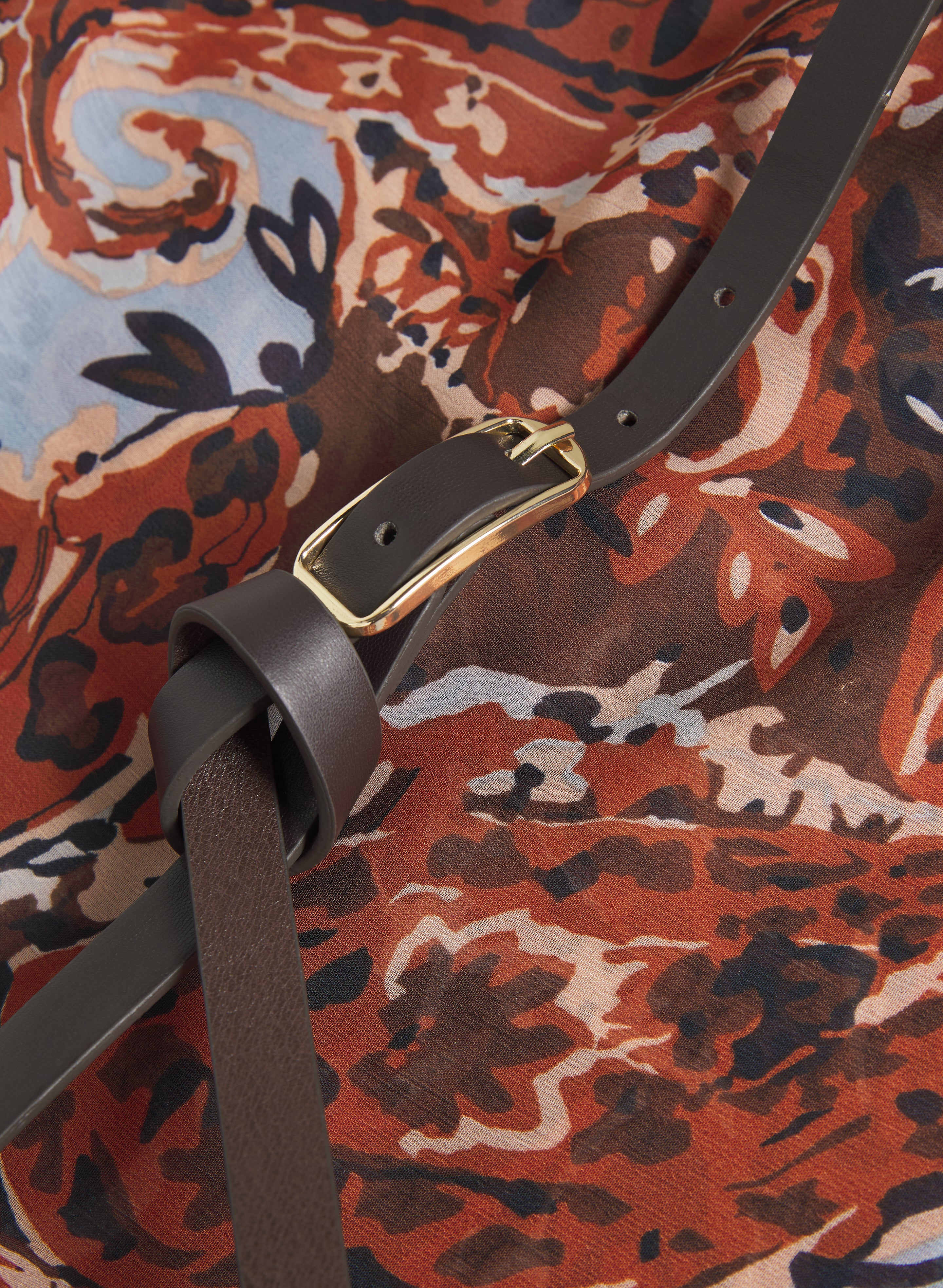 Belted Paisley Dress - Image 6