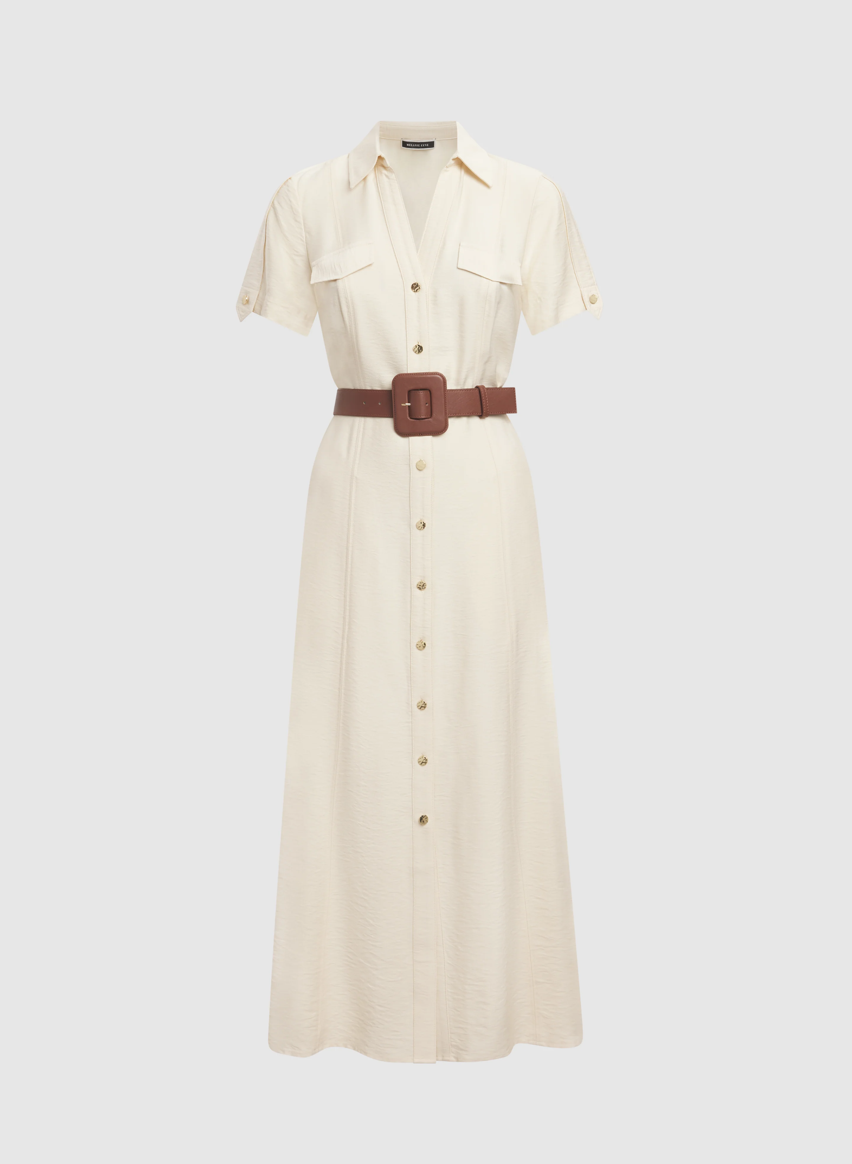 Belted Shirt Dress - Image 5