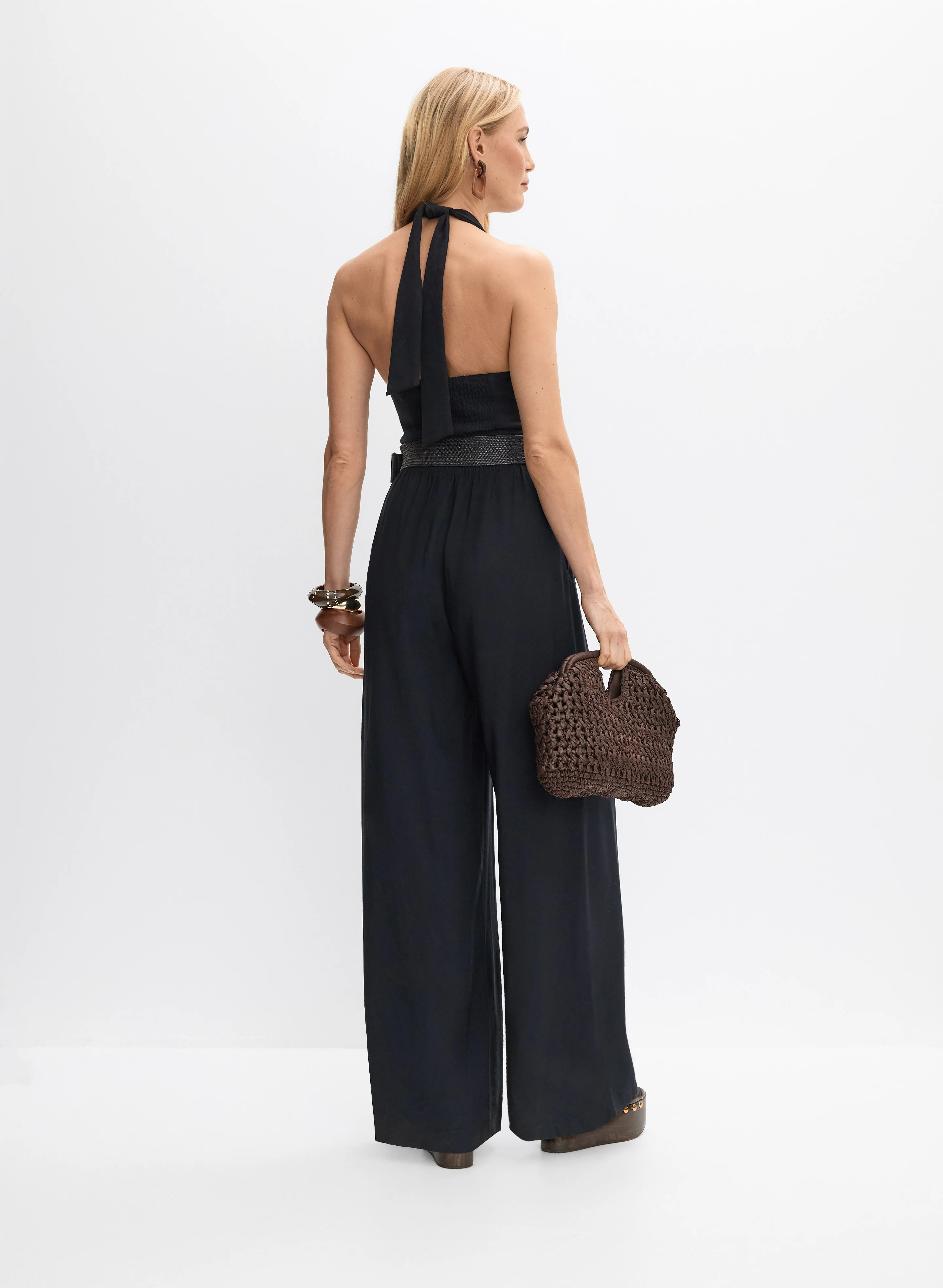 Belted Wide-Leg Jumpsuit - Image 4