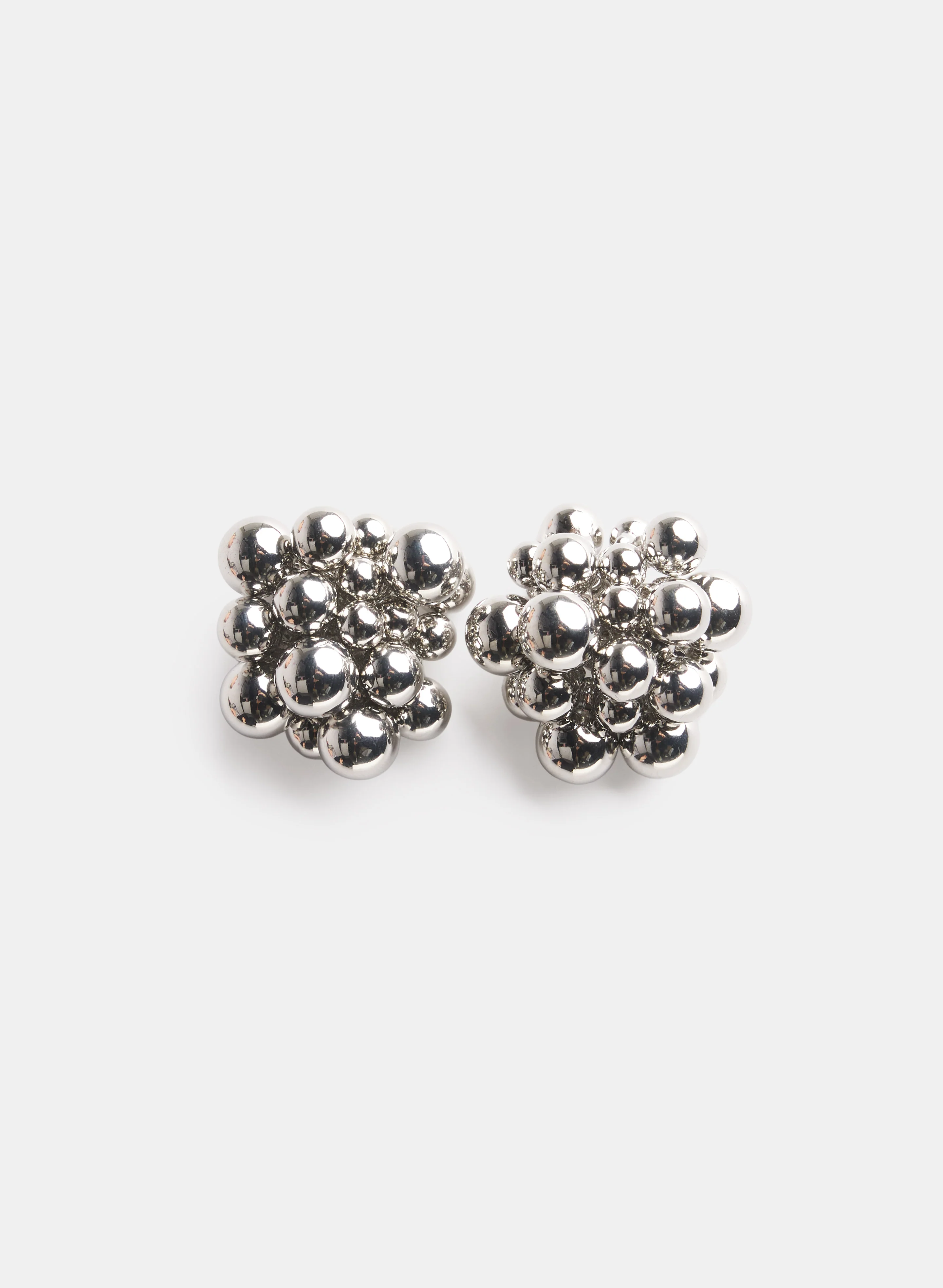 Brass Cluster Earrings