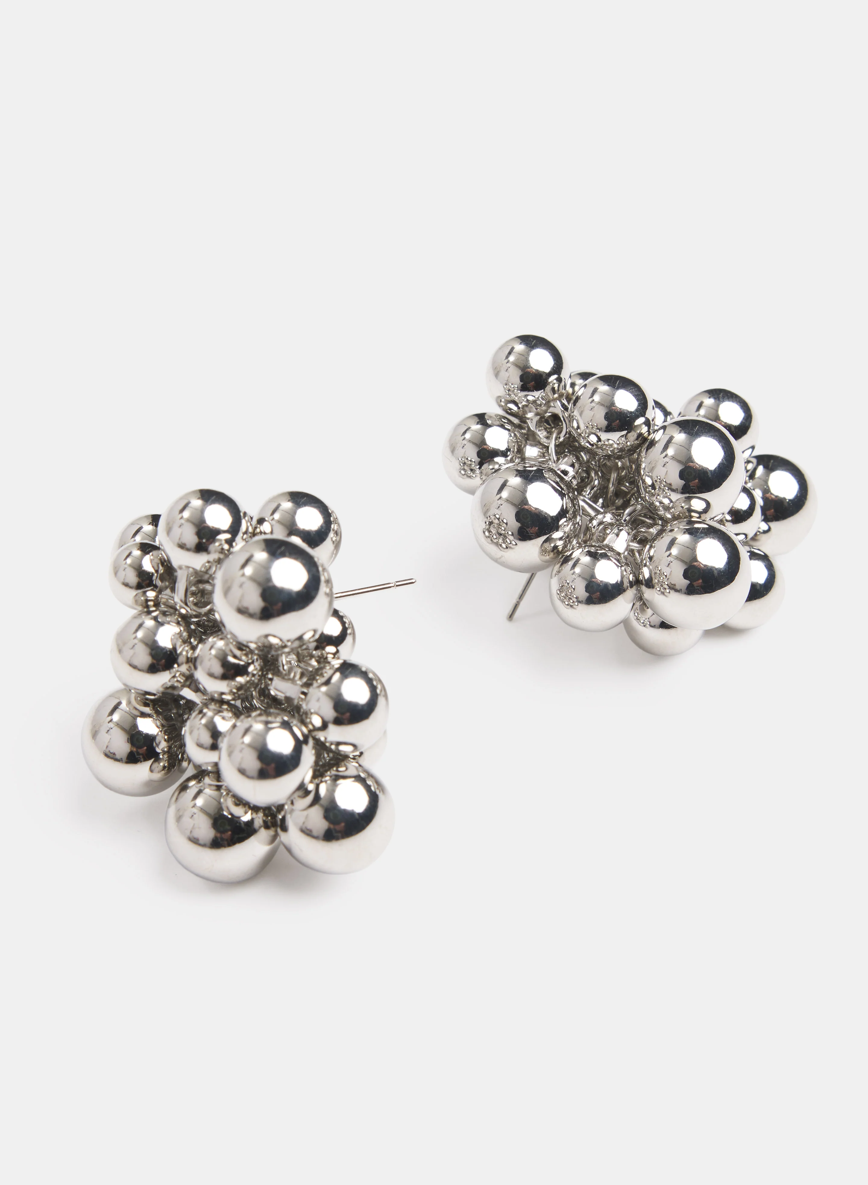 Brass Cluster Earrings - Image 2