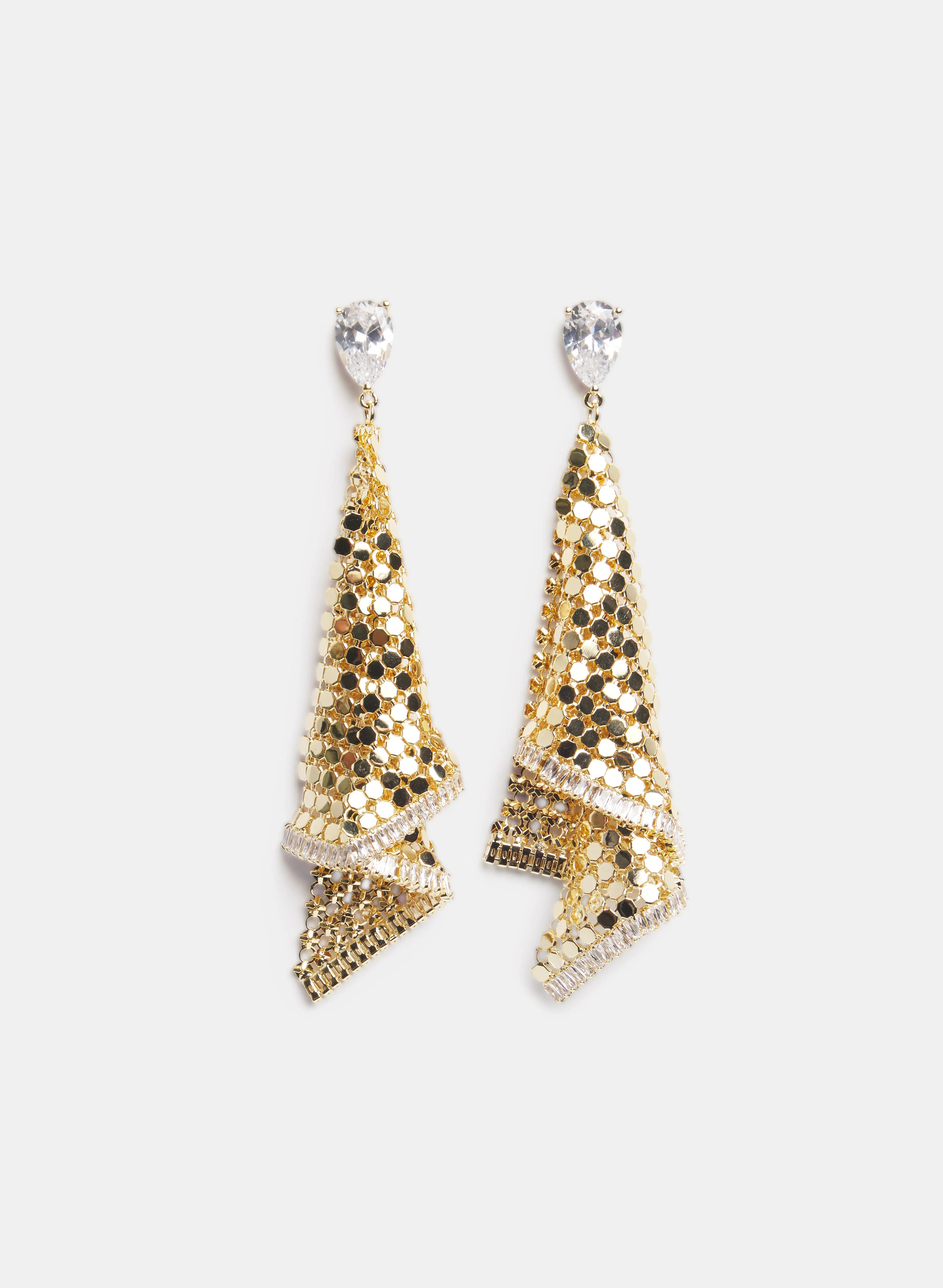 Brass Mesh Earrings