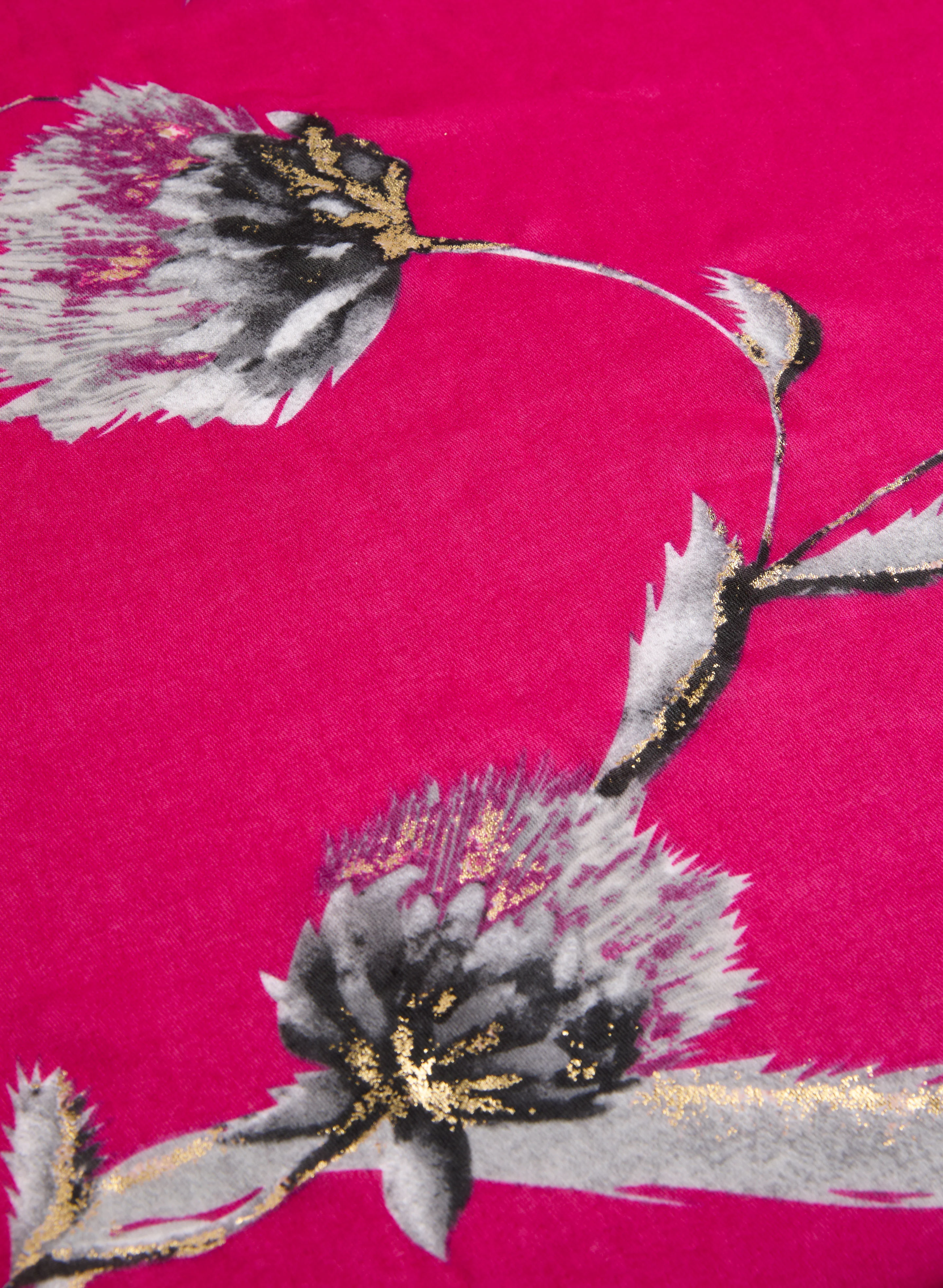 Bright Floral Oblong Scarf - Image 2