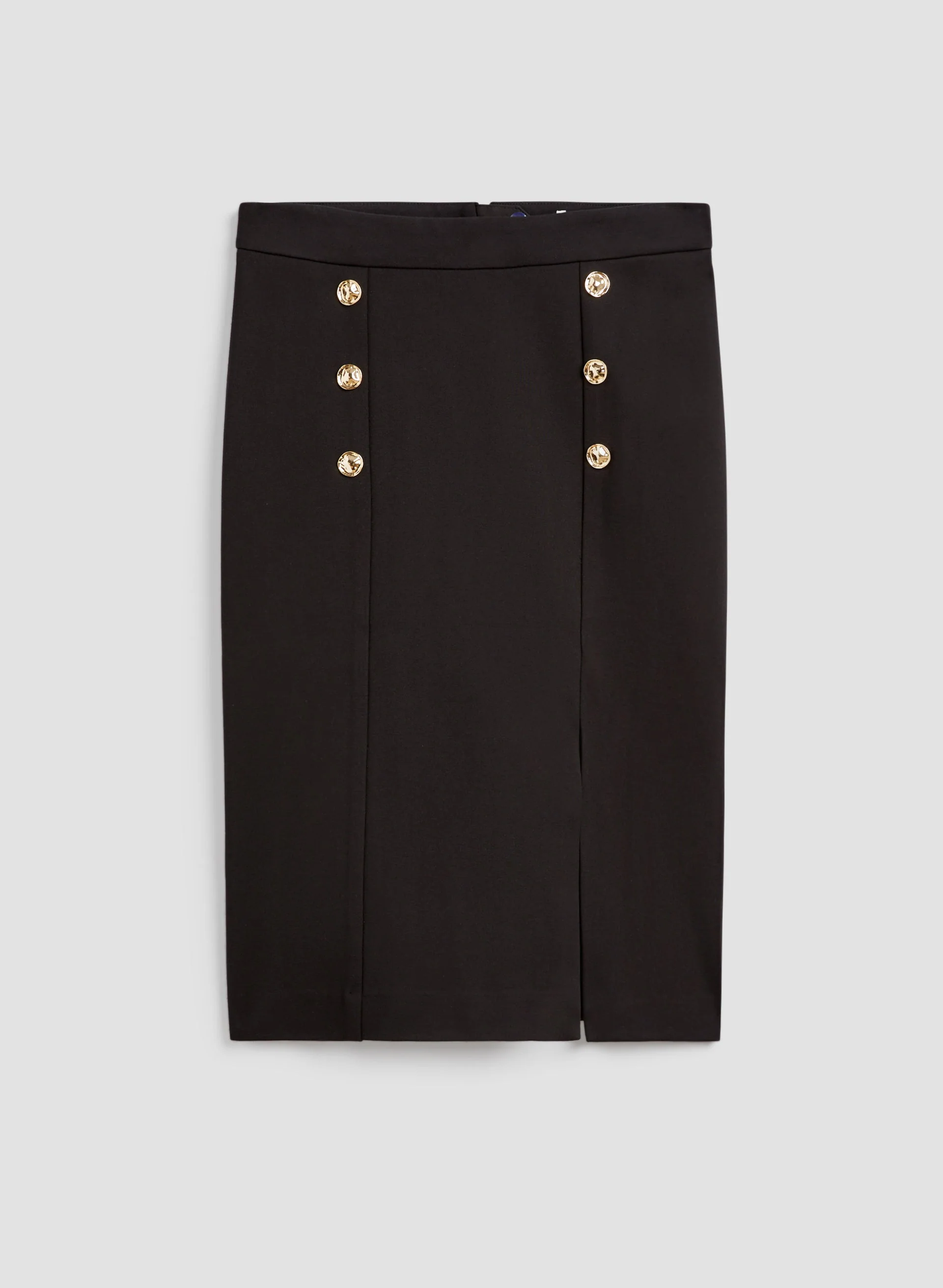 Button Detail Pencil Skirt - Image 5