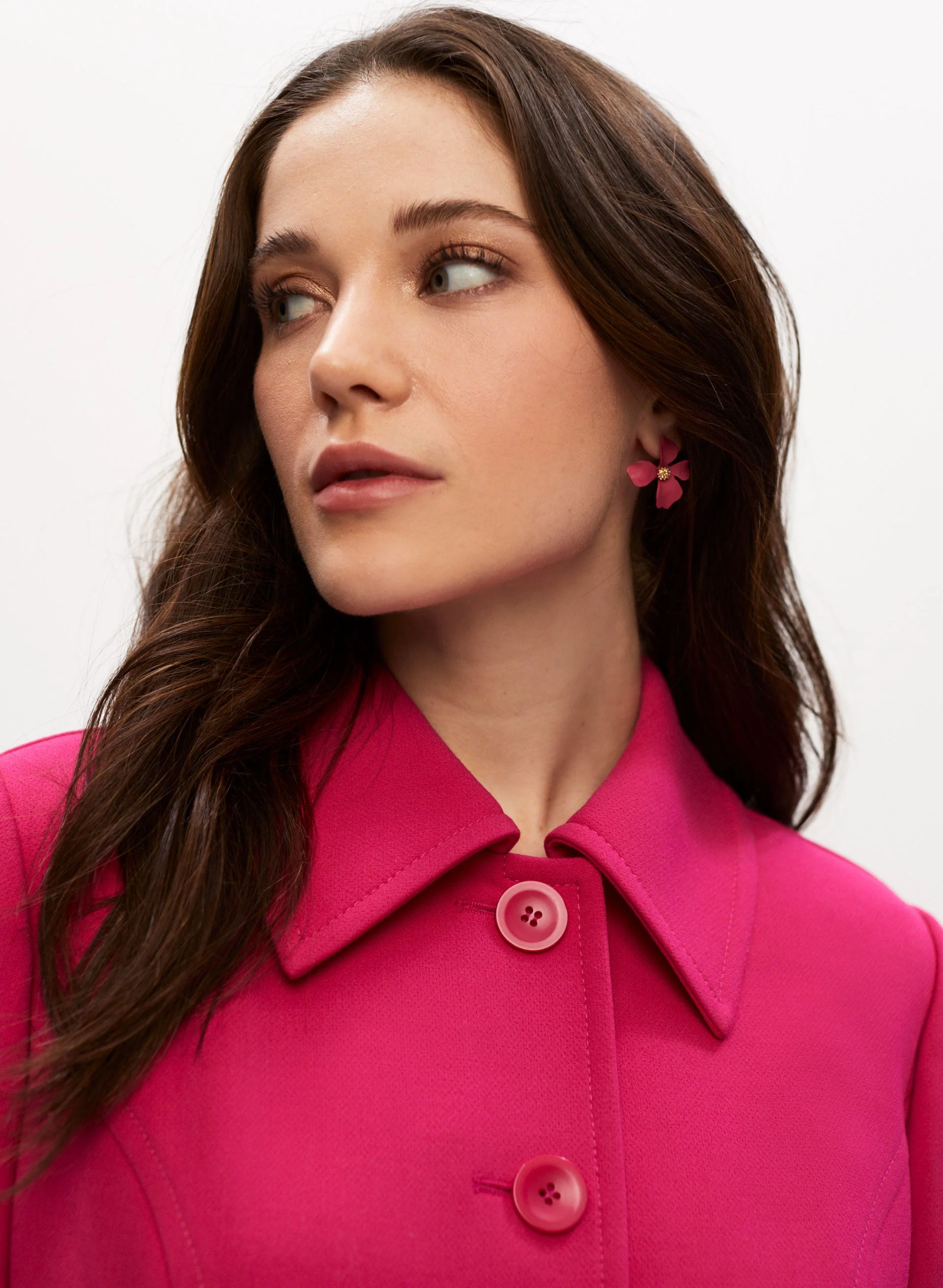 Button Detail Trench Coat - Image 4