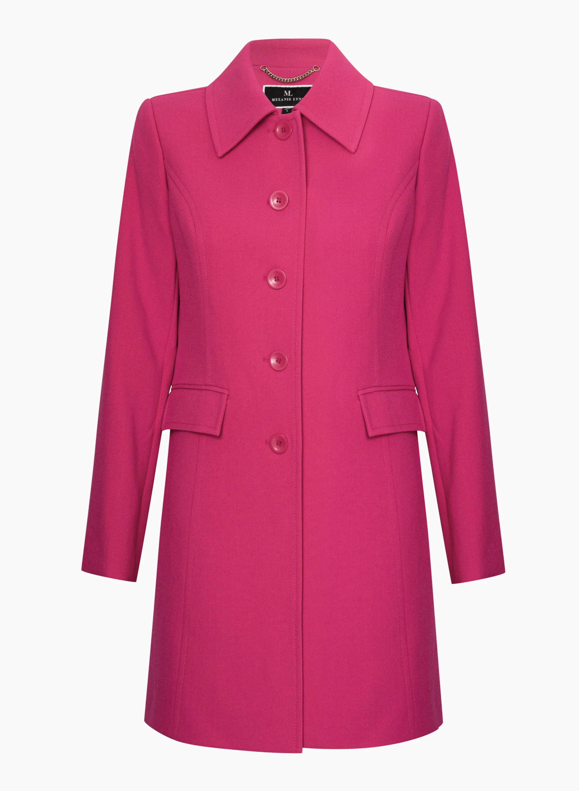 Button Detail Trench Coat - Image 7