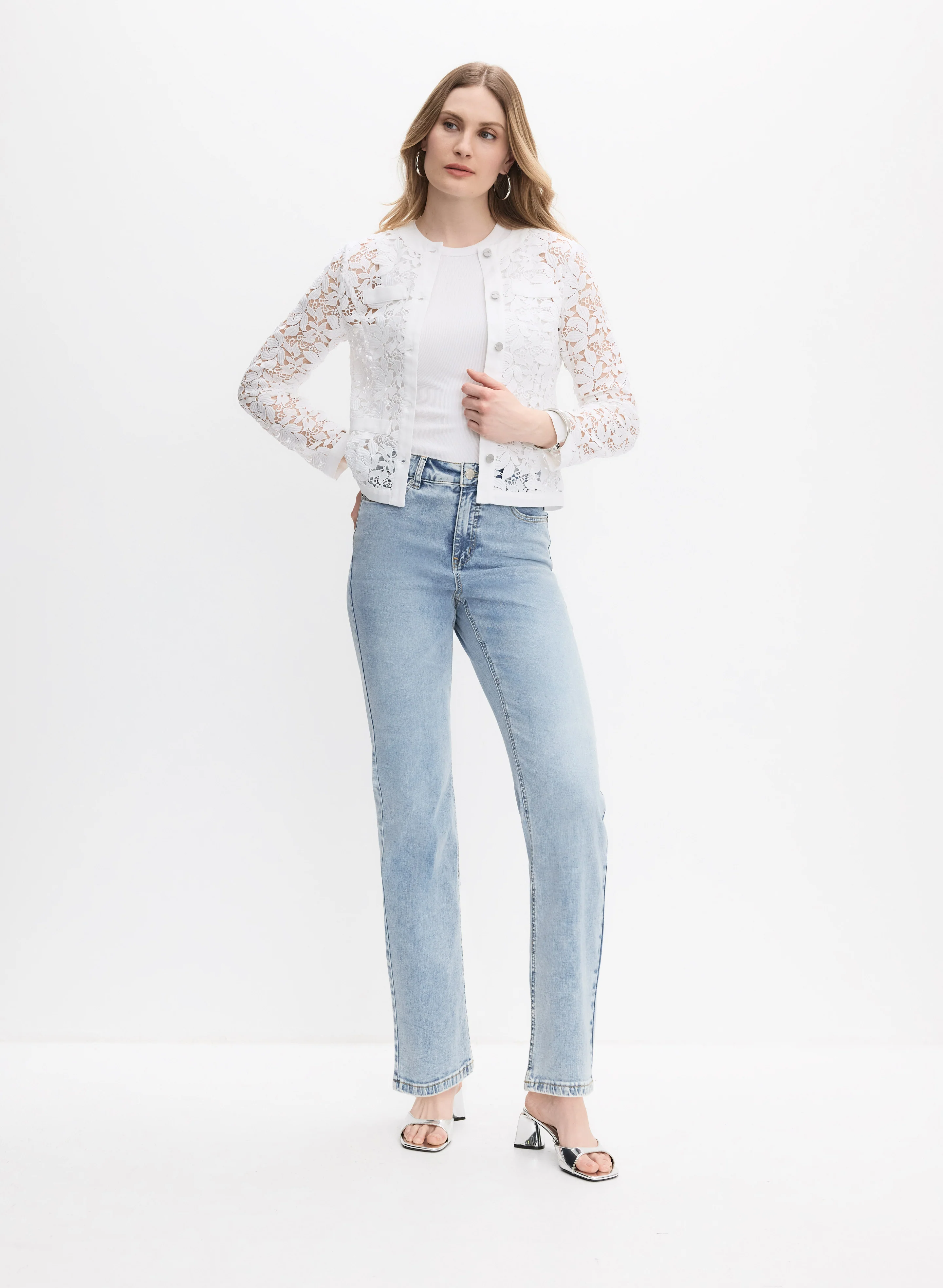 Button-Down Lace Jacket - Image 3