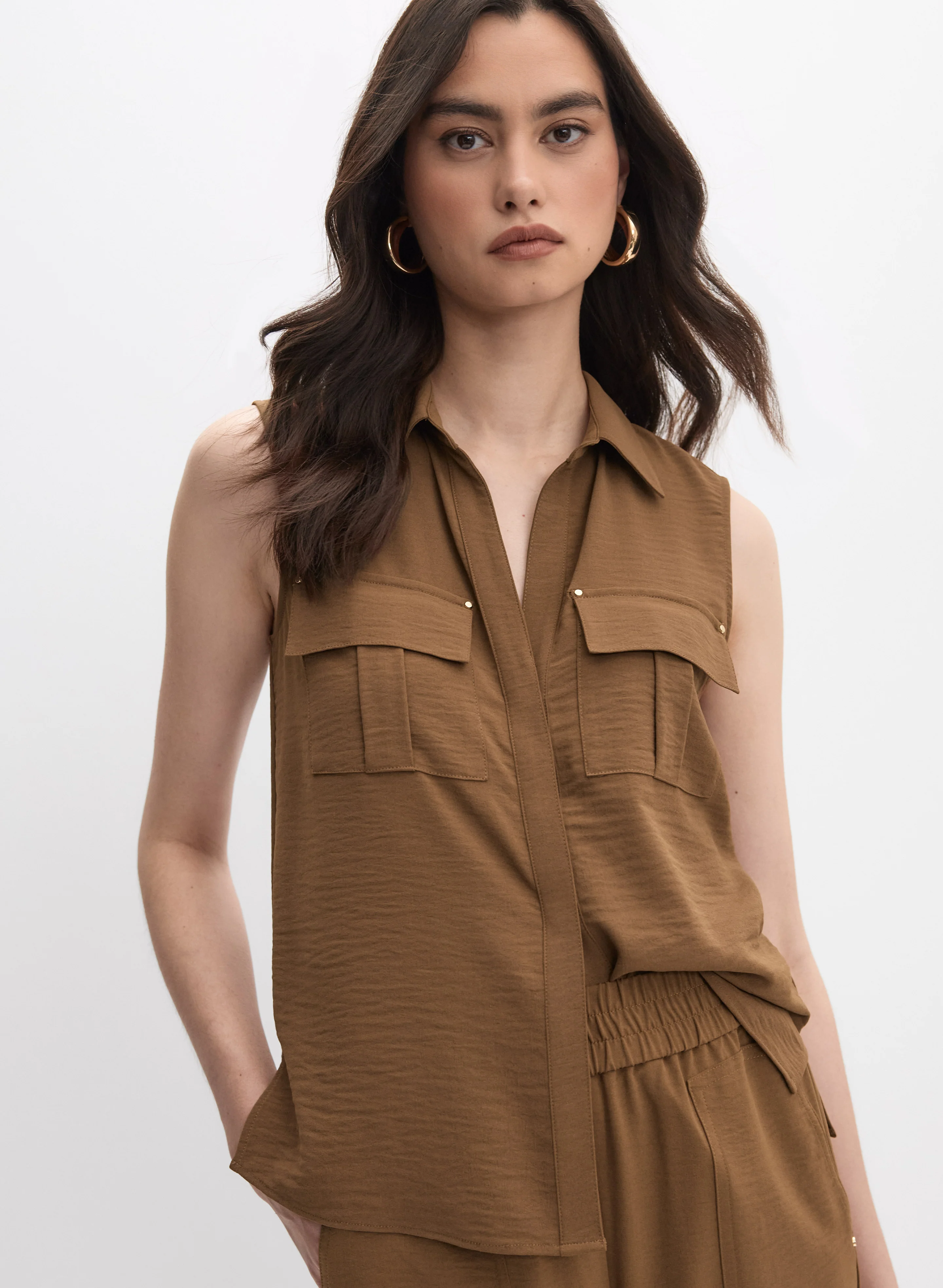 Button Placket Blouse
