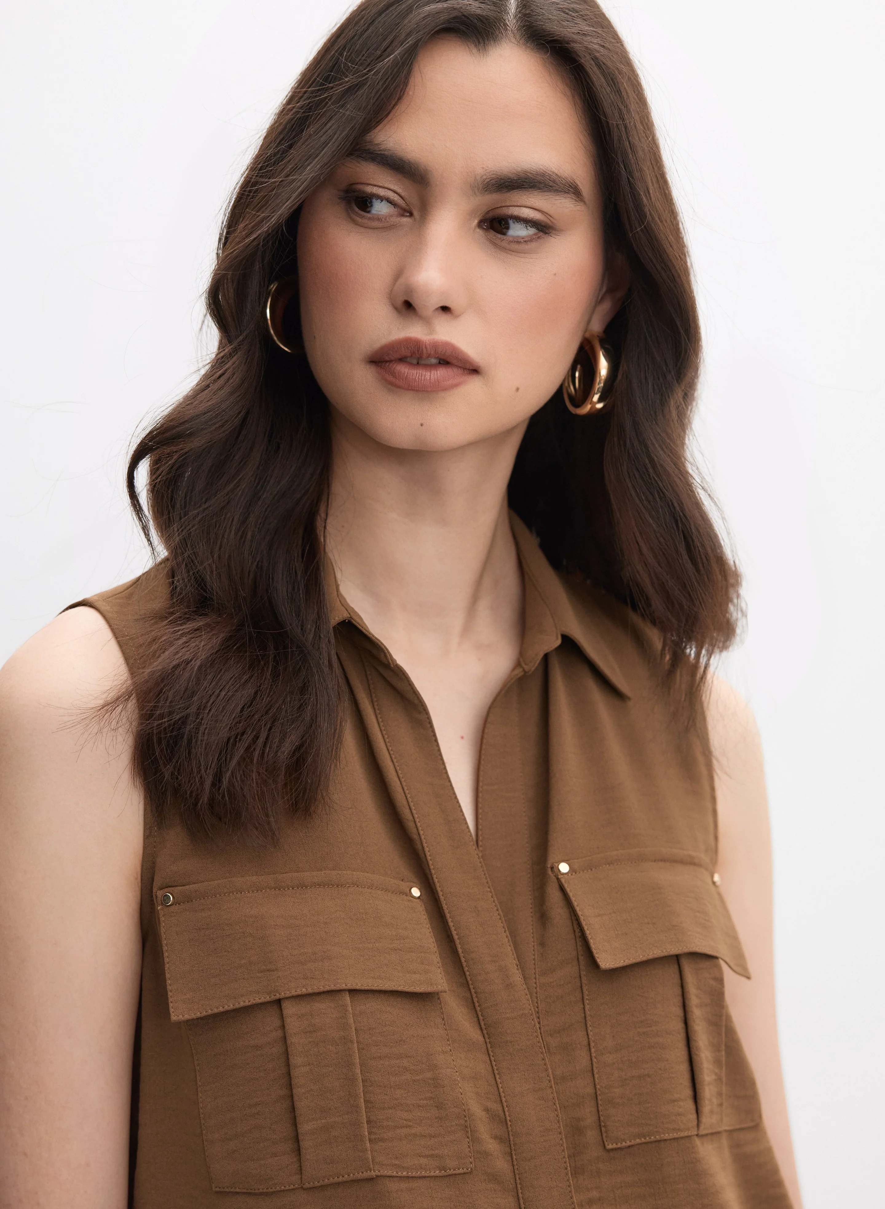 Button Placket Blouse - Image 2