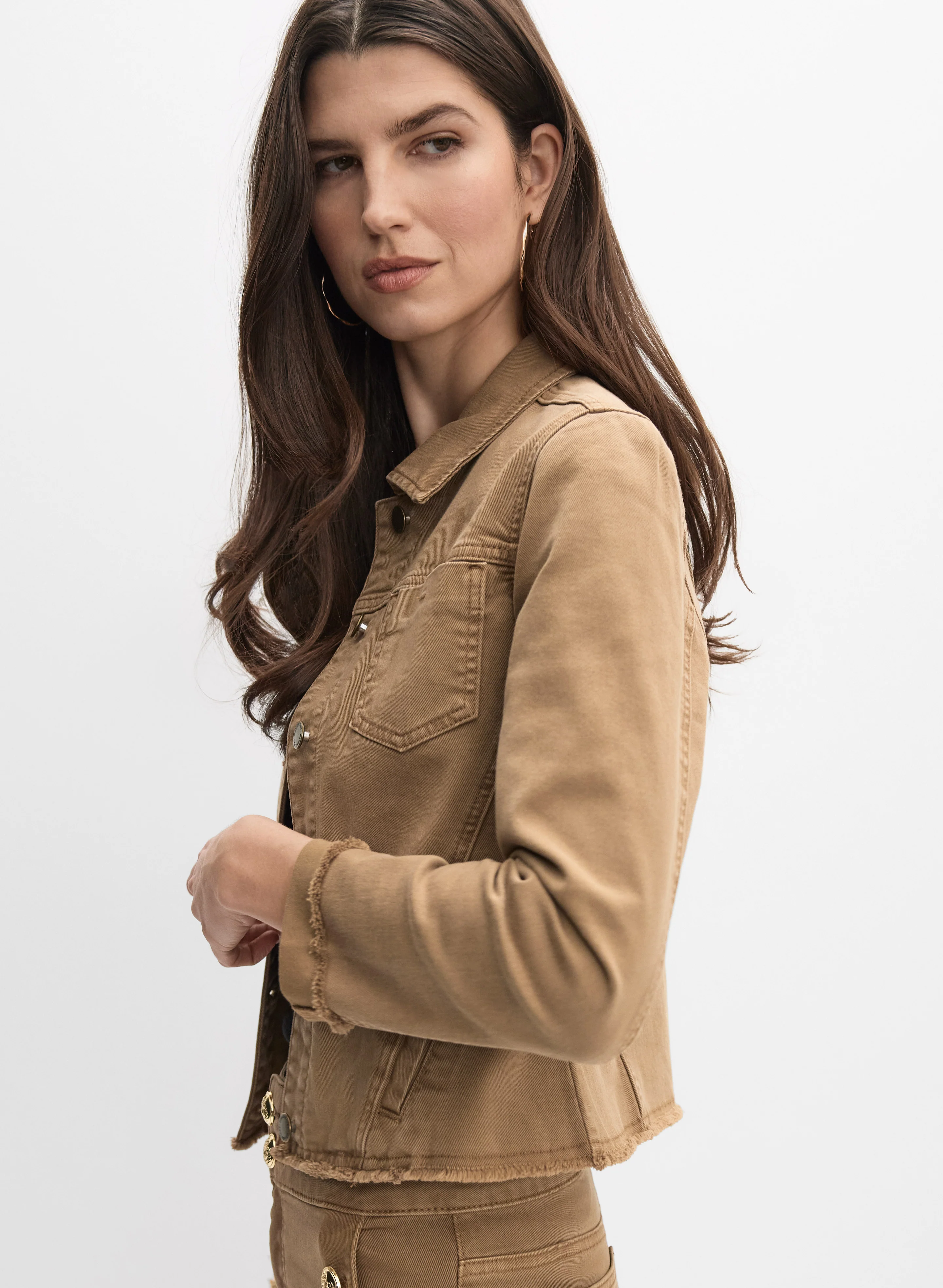 Buttoned Denim Jacket - Image 5