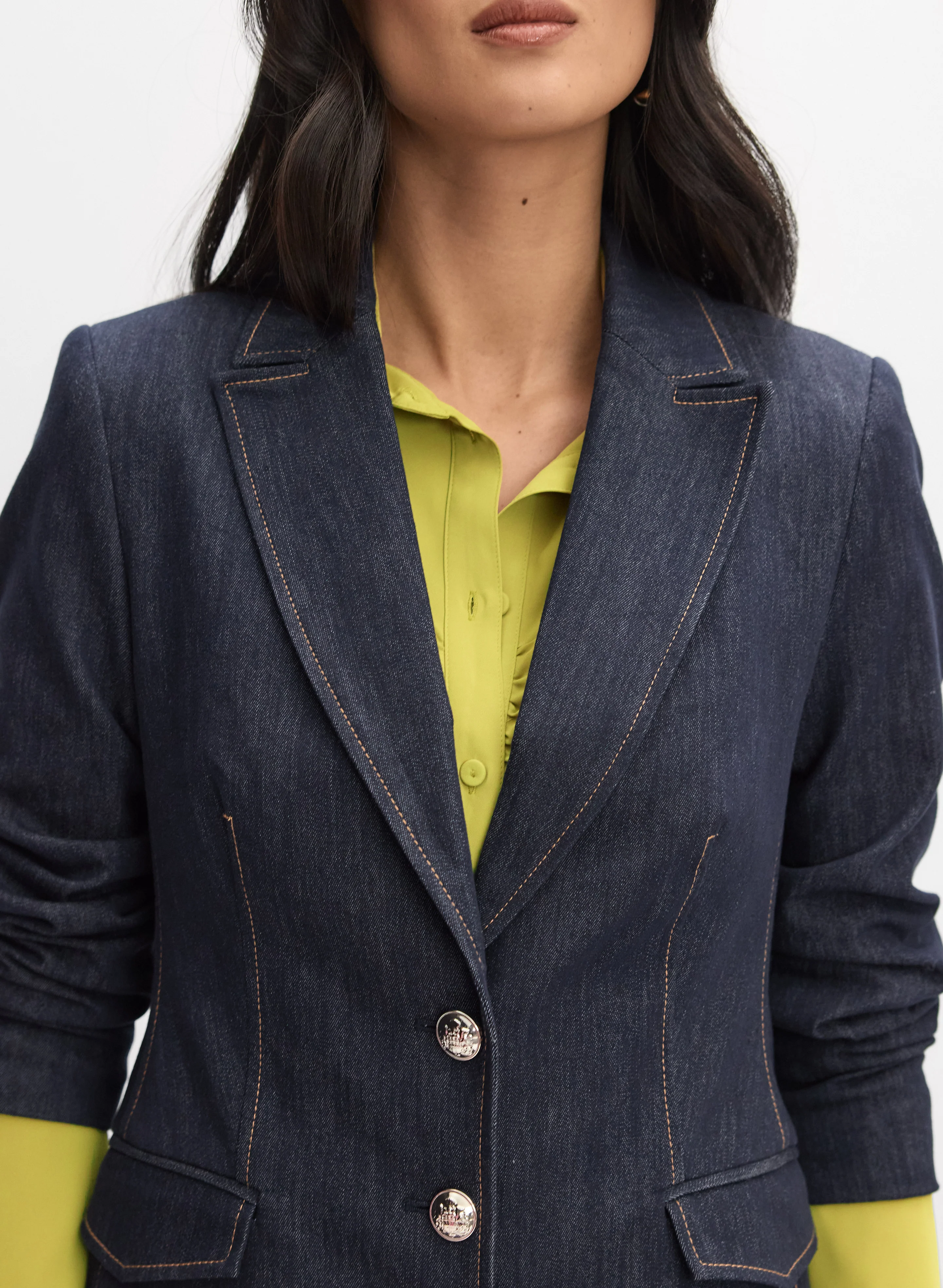 Buttoned Denim Jacket - Image 2