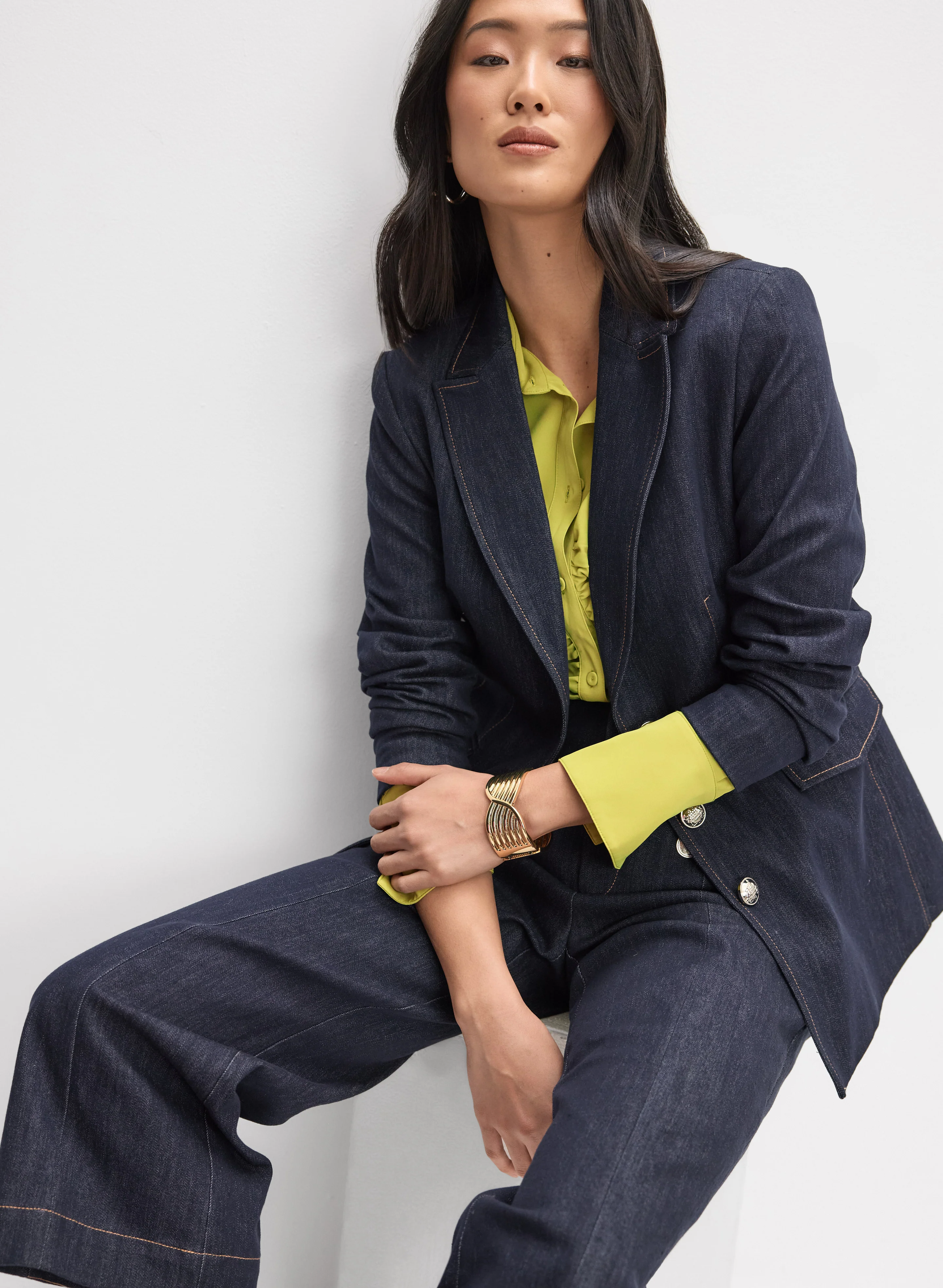 Buttoned Denim Jacket - Image 8