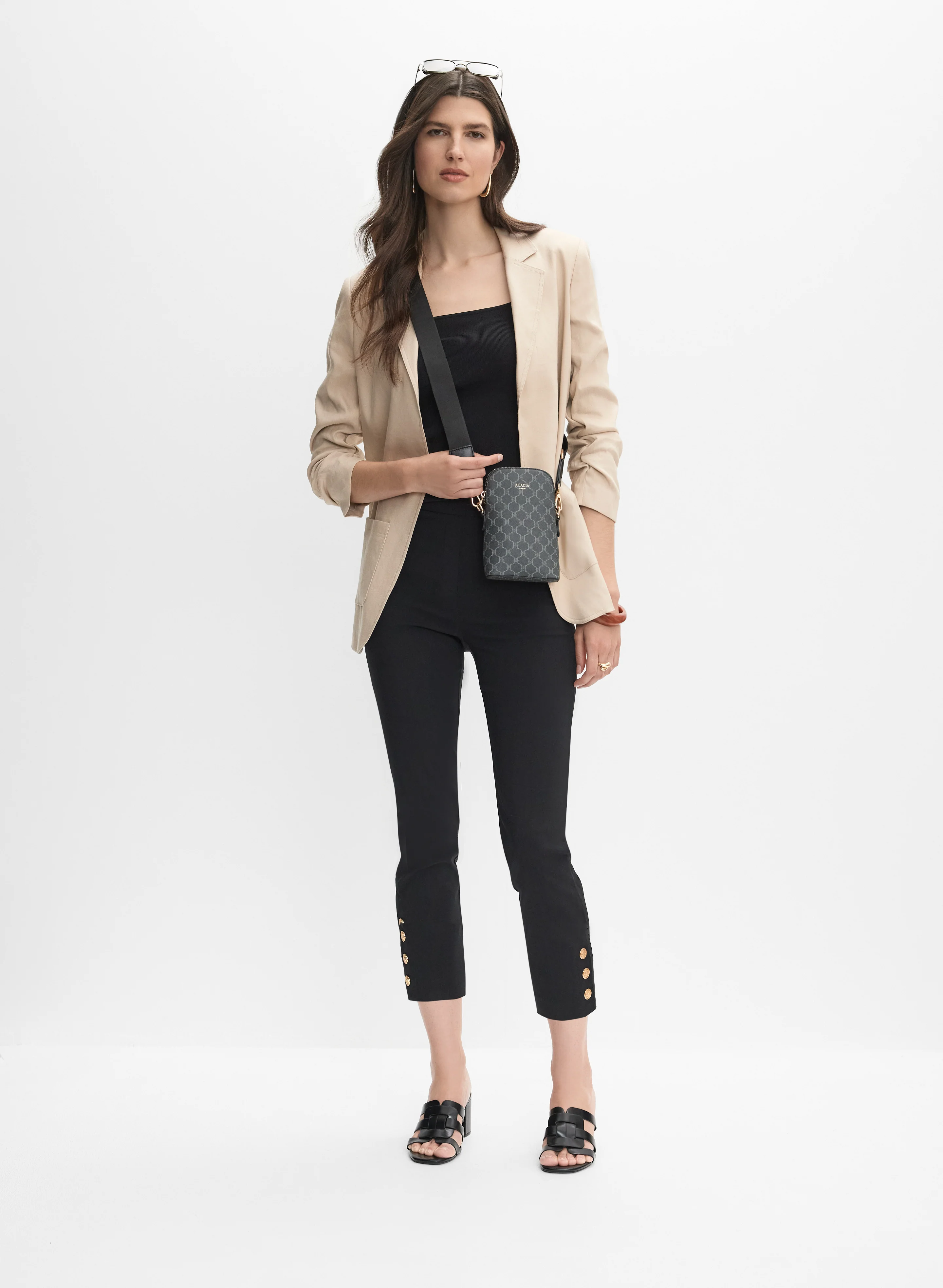 Buttoned Hem Capris - Image 3