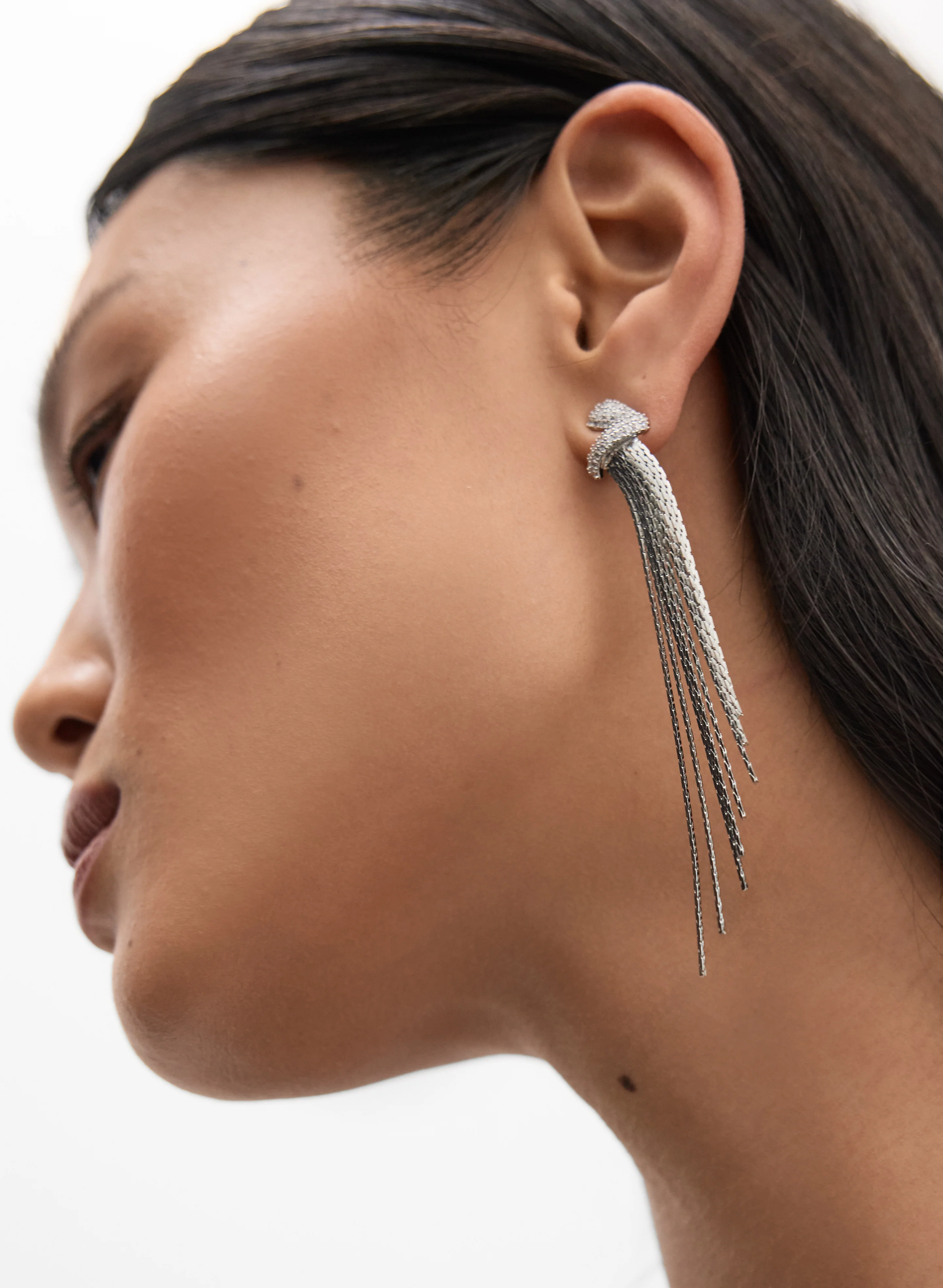 Chain Cascade Earrings - Image 3