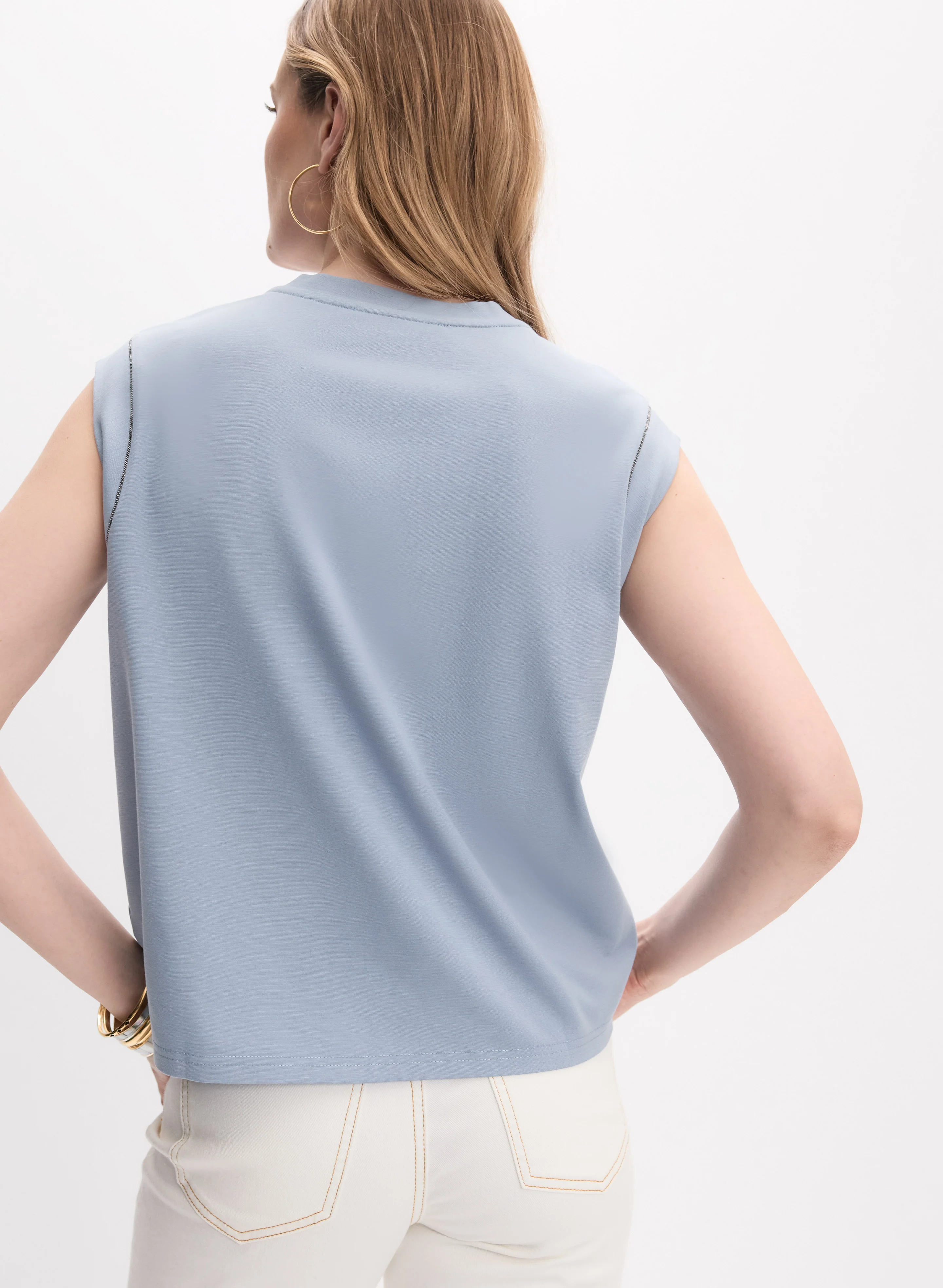 Chain Detail T-Shirt - Image 4