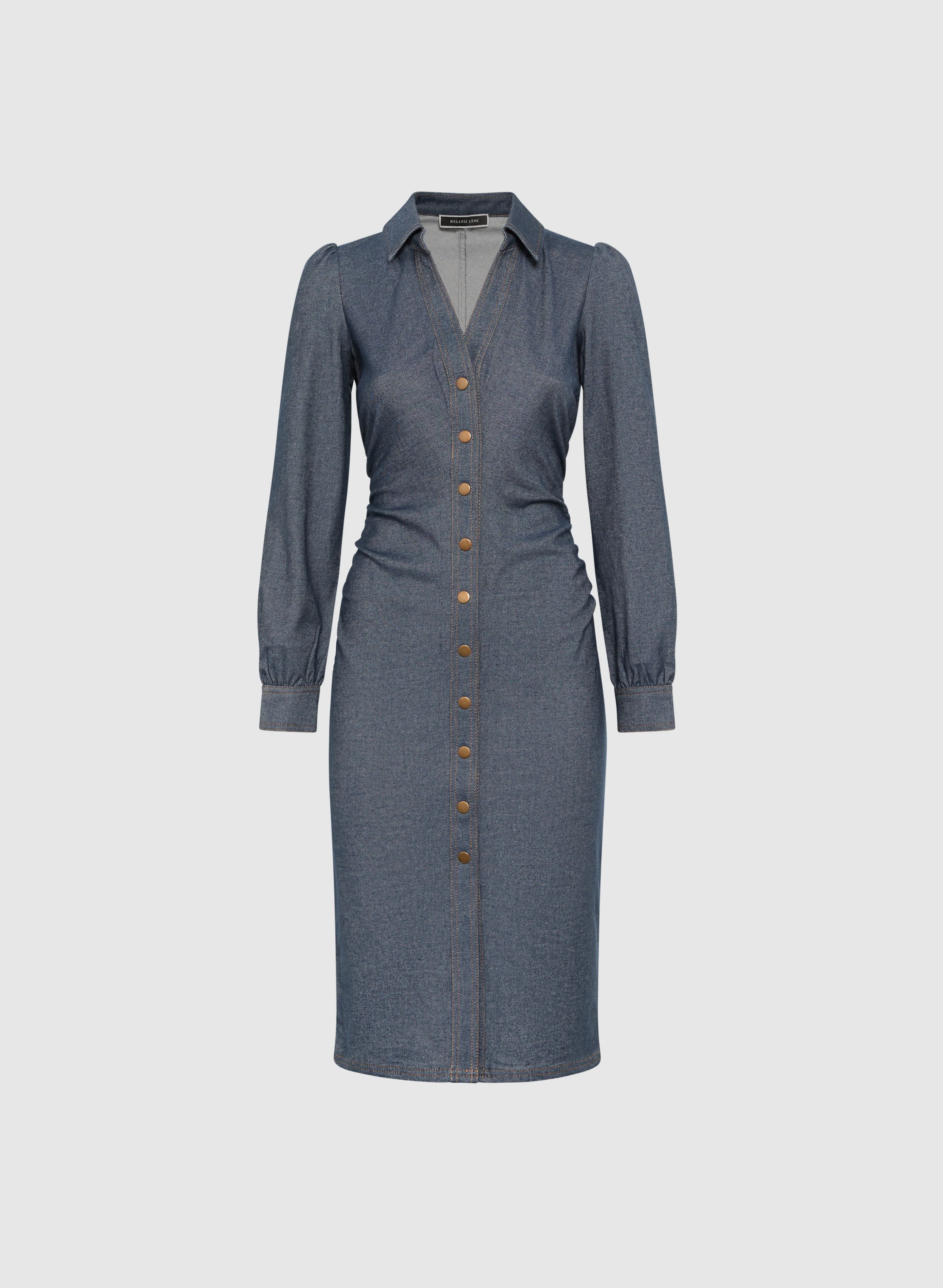 Chambray Midi Dress - Image 5