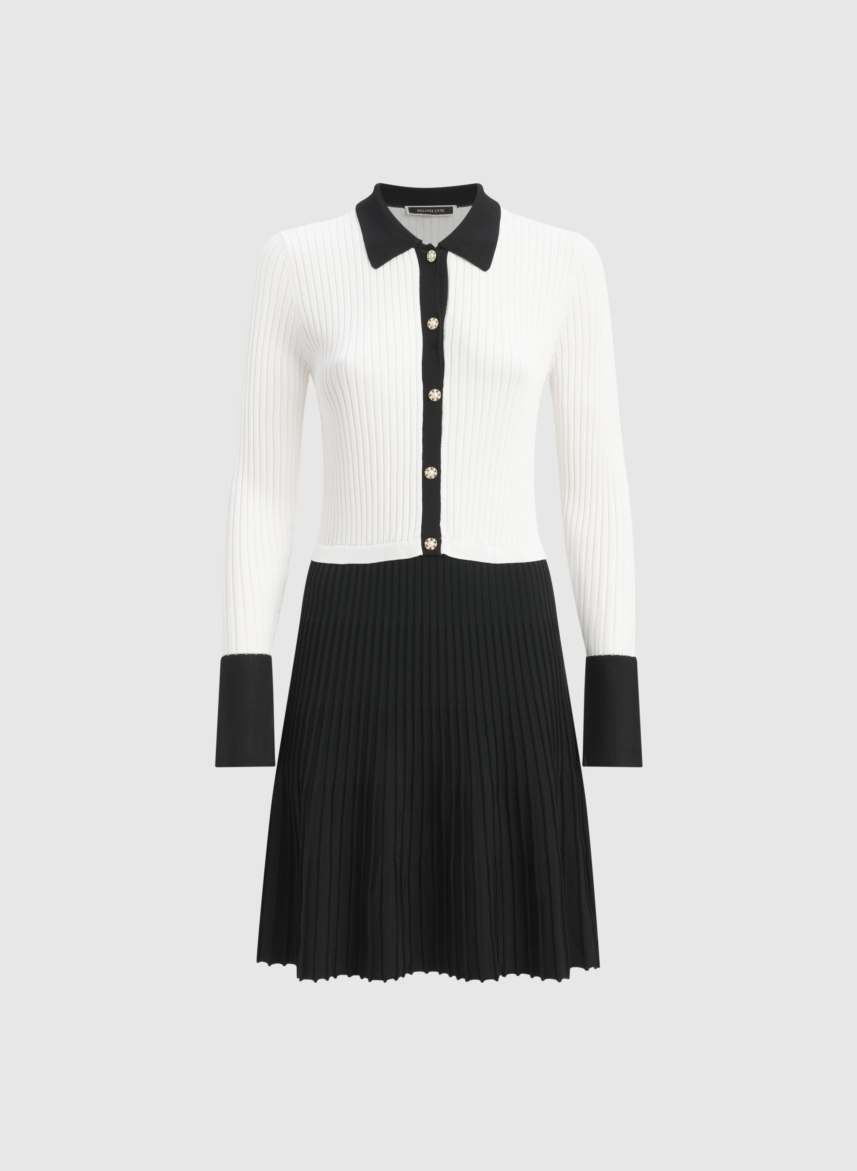 Colour Block Knit Dress - Image 5