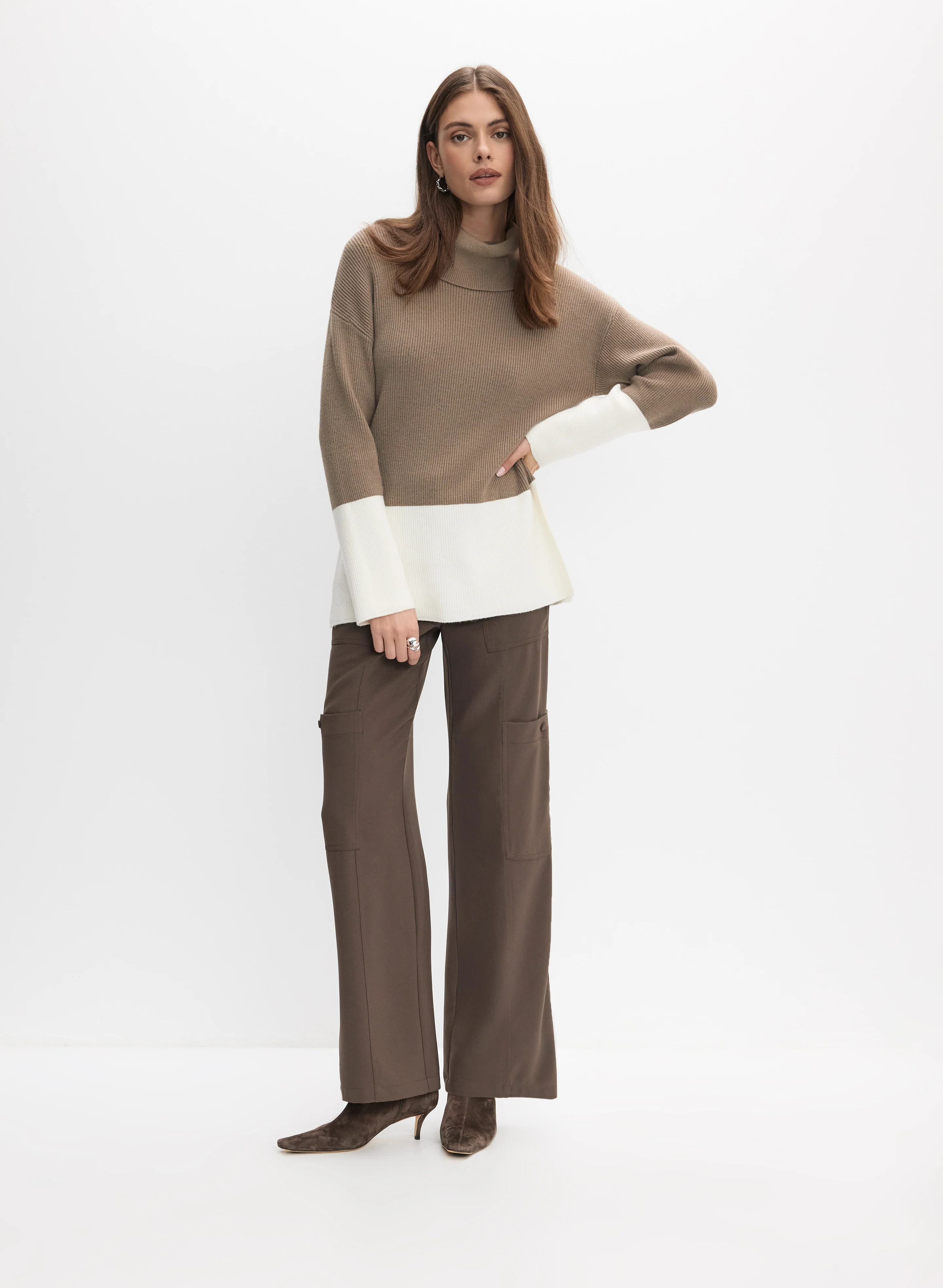 Colour Block Knit Tunic - Image 3