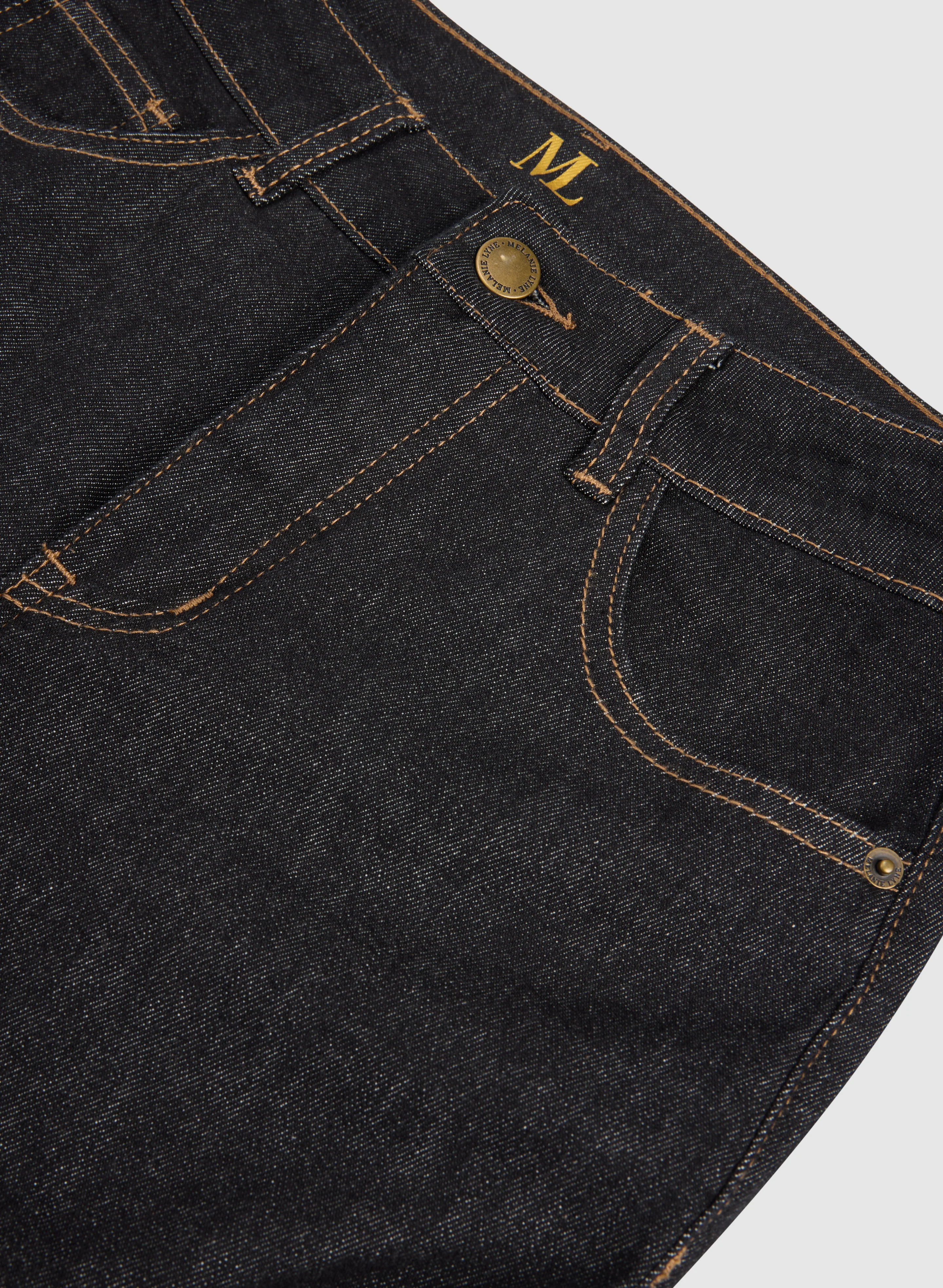 Contrast Stitch Straight-Leg Jeans - Image 7