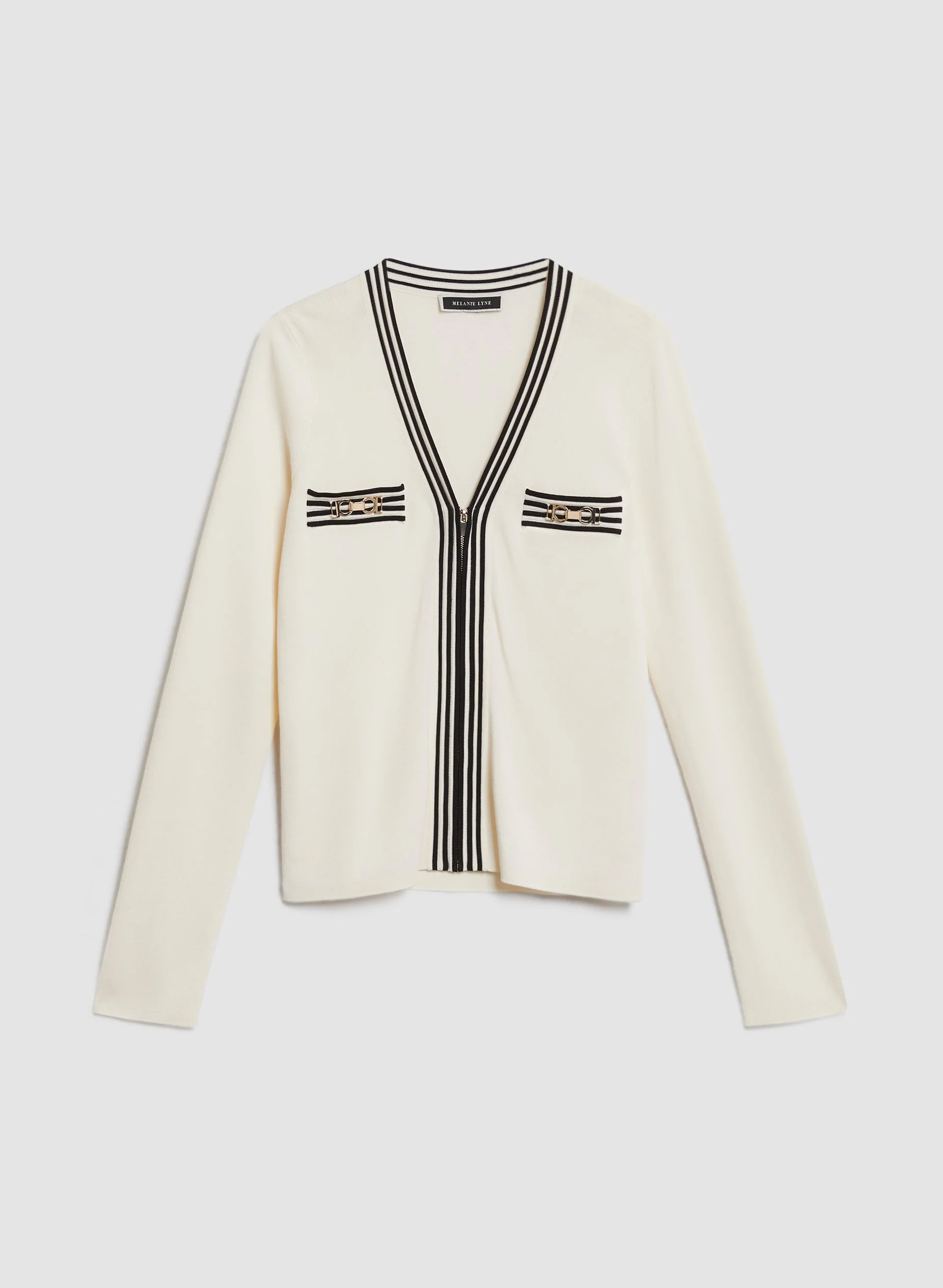 Contrast Trim Knit Cardigan - Image 6