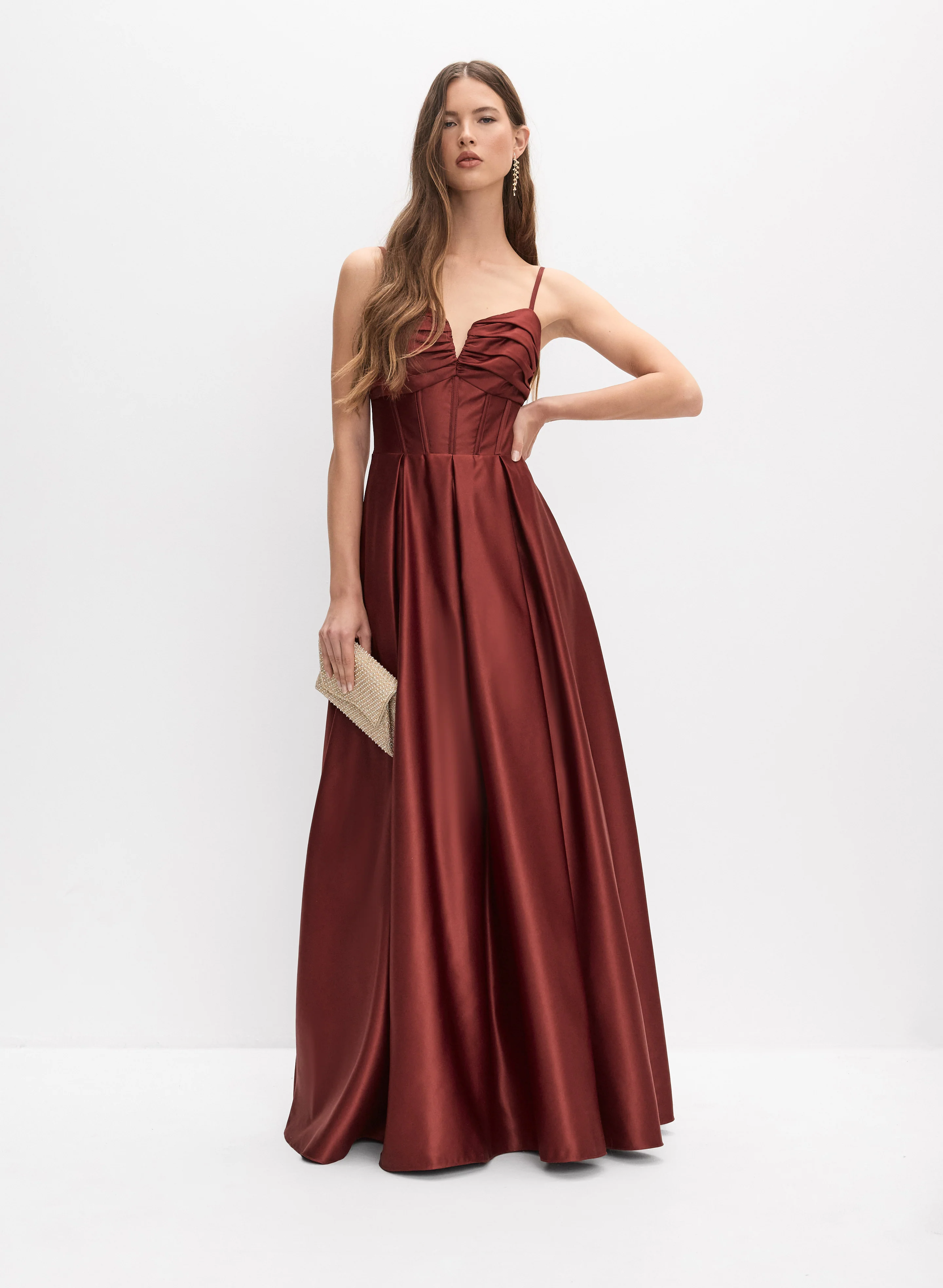 Corset Satin Dress