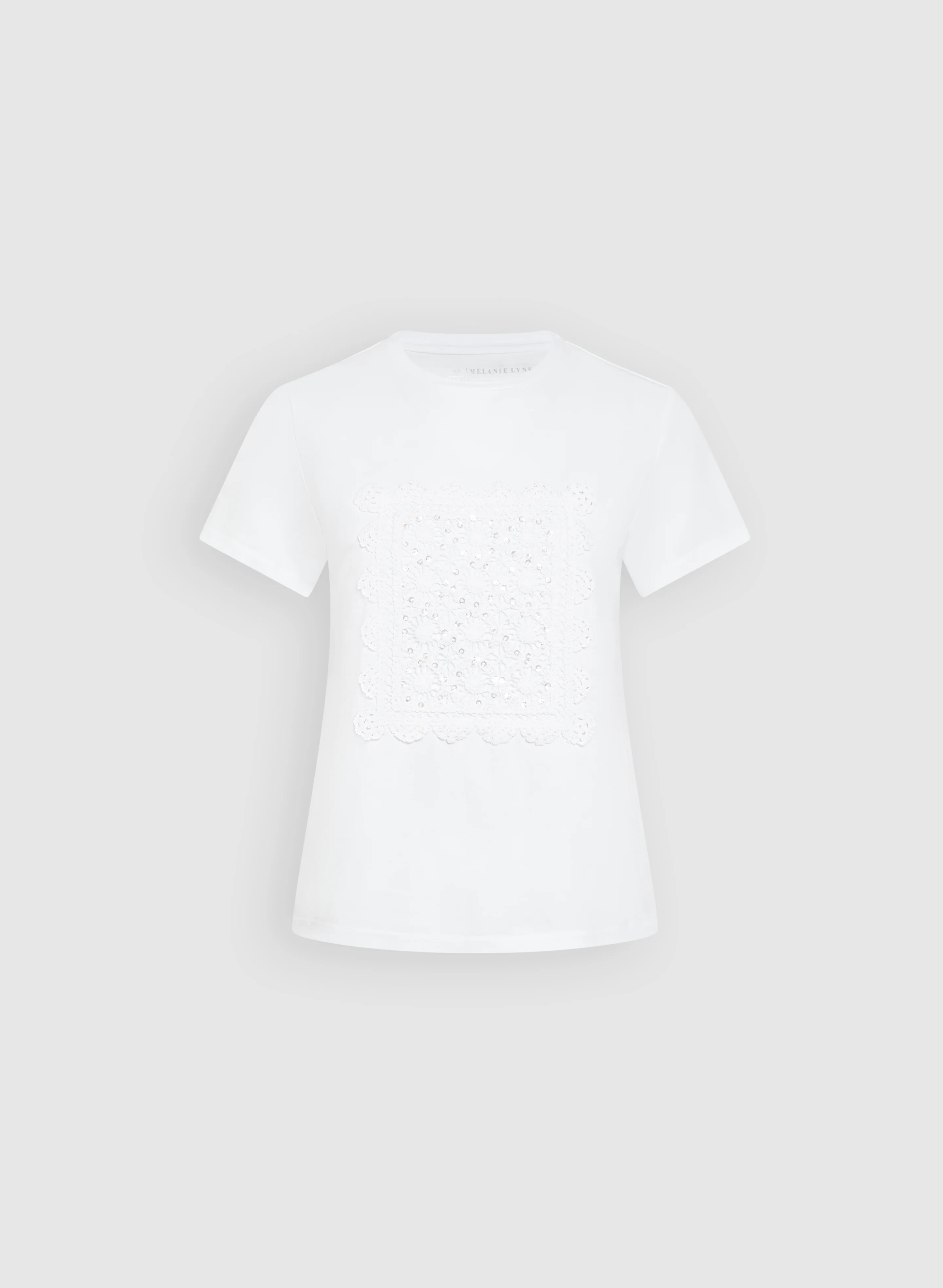 Cotton Crochet Applique T-Shirt - Image 6