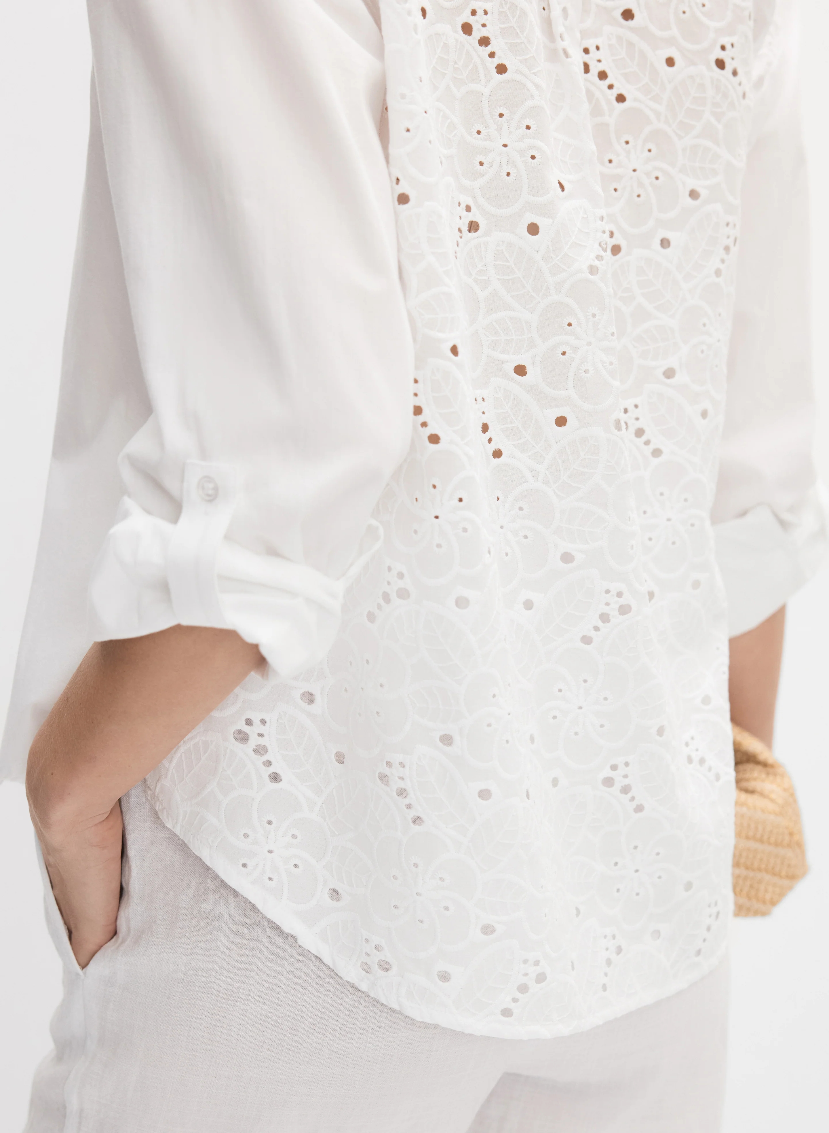 Cotton Embroidered Blouse - Image 3