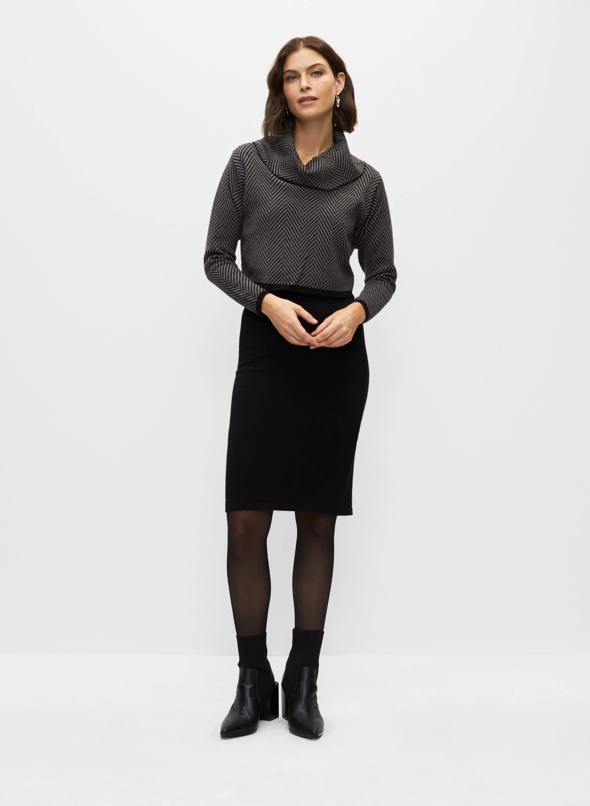 Cowl Neck Fooler Dress - Image 3