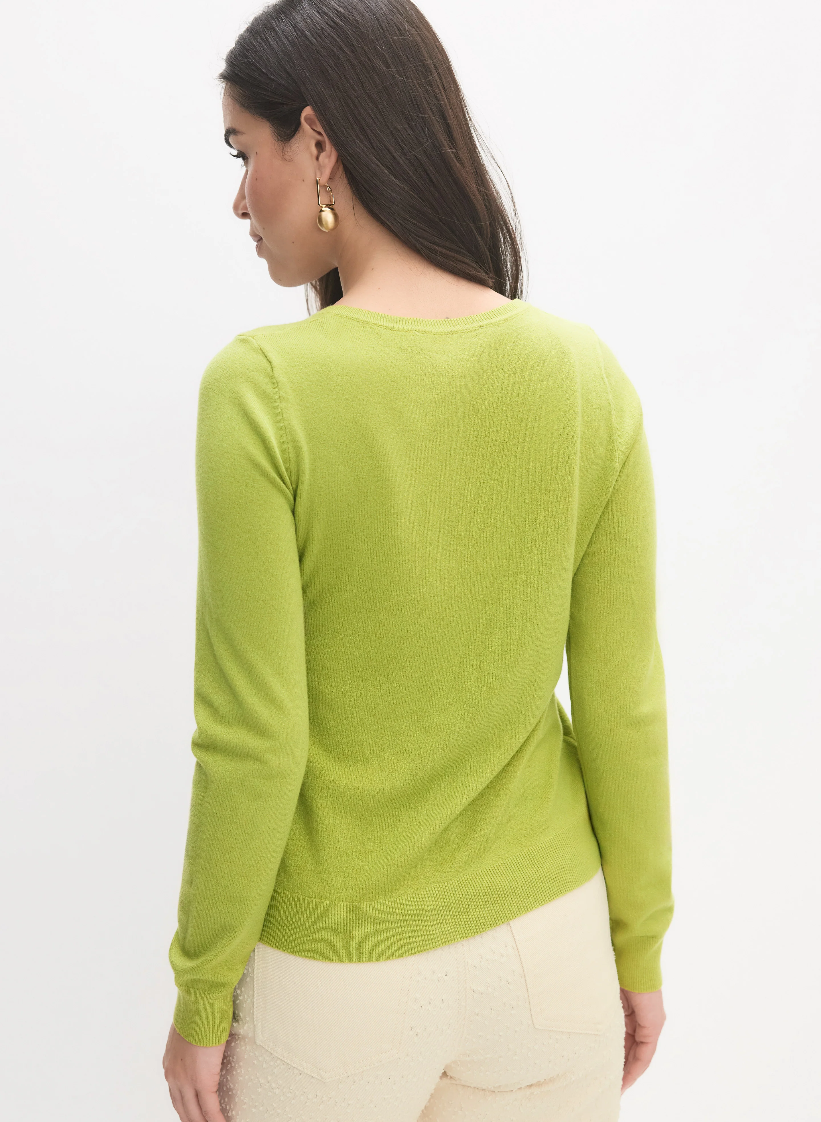 Crew Neck Cardigan - Image 4