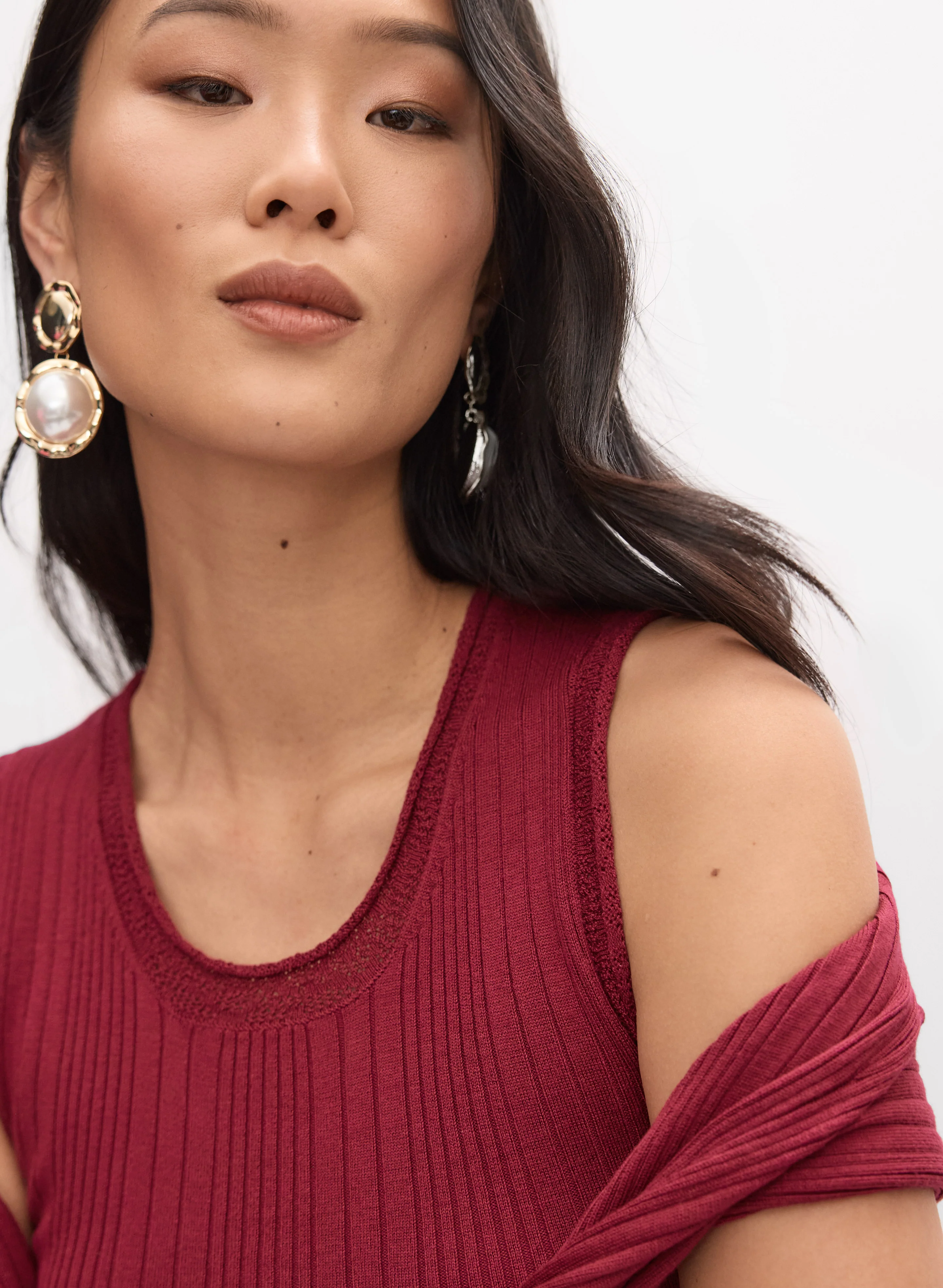Crew Neck Knit Cami - Image 3