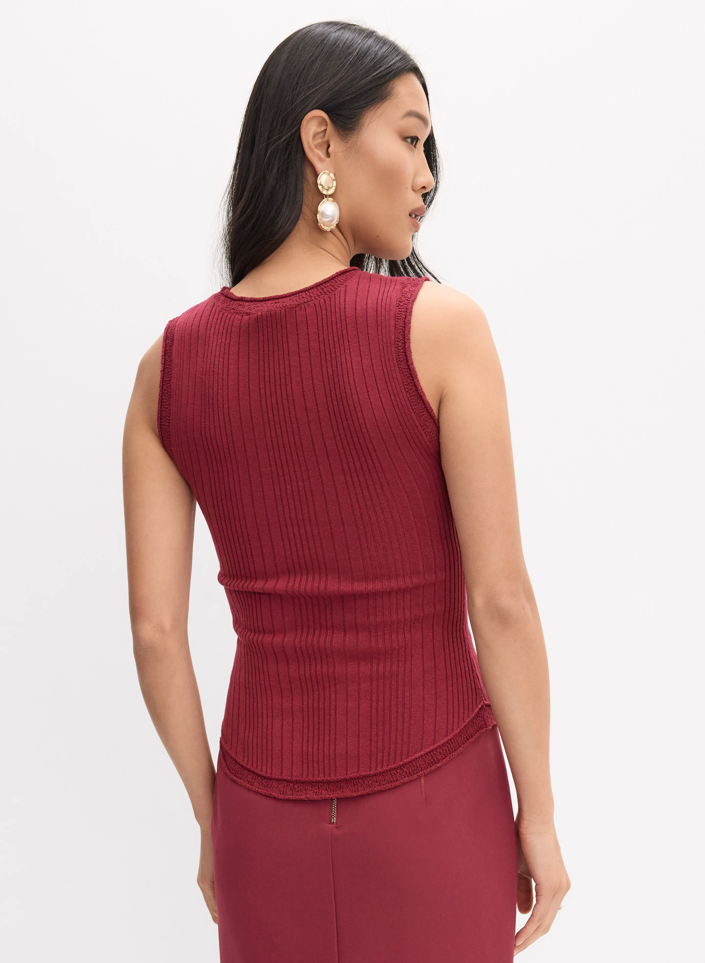 Crew Neck Knit Cami - Image 4