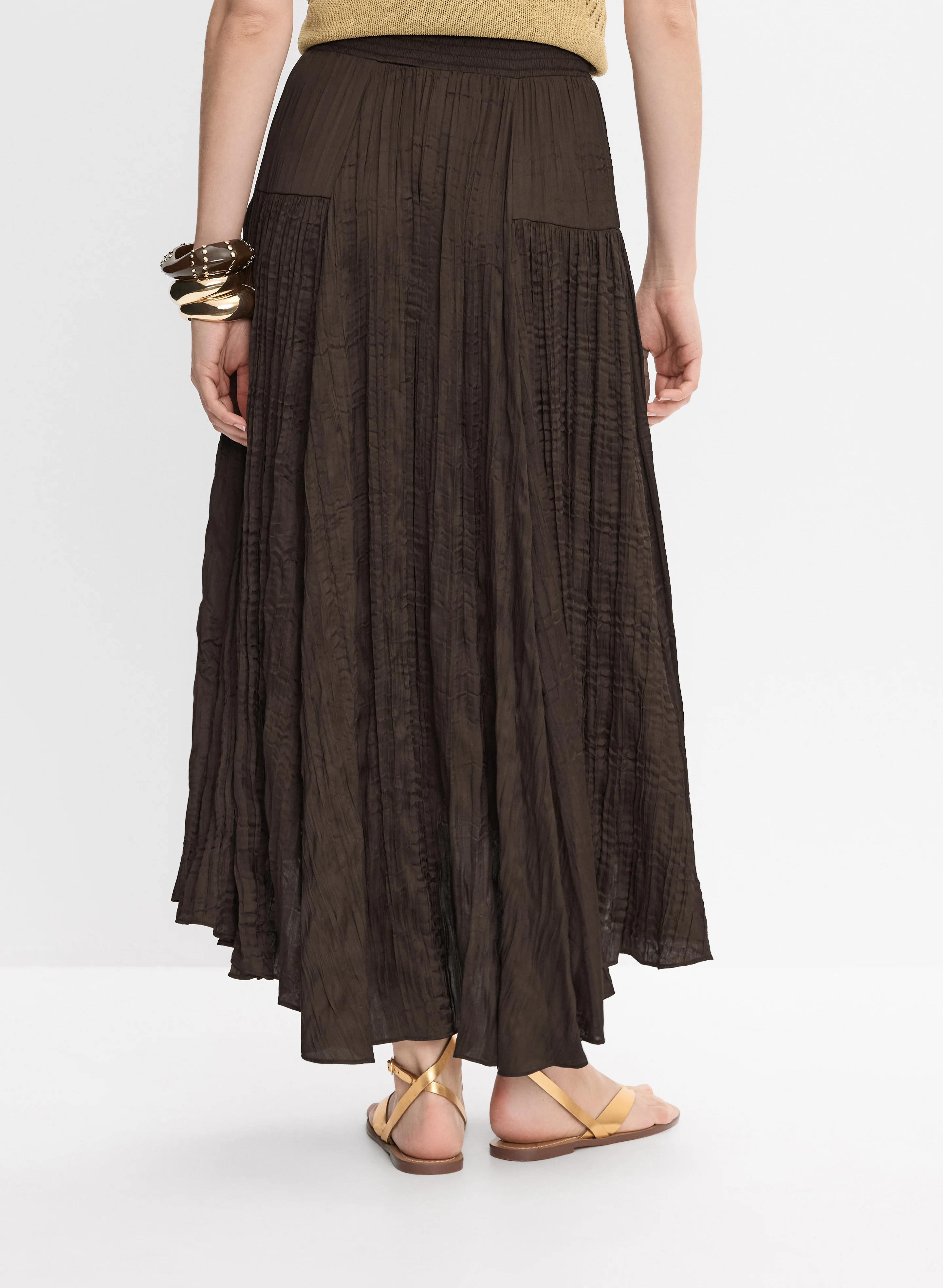 Joseph Ribkoff - Crinkle Midi Skirt - Image 2