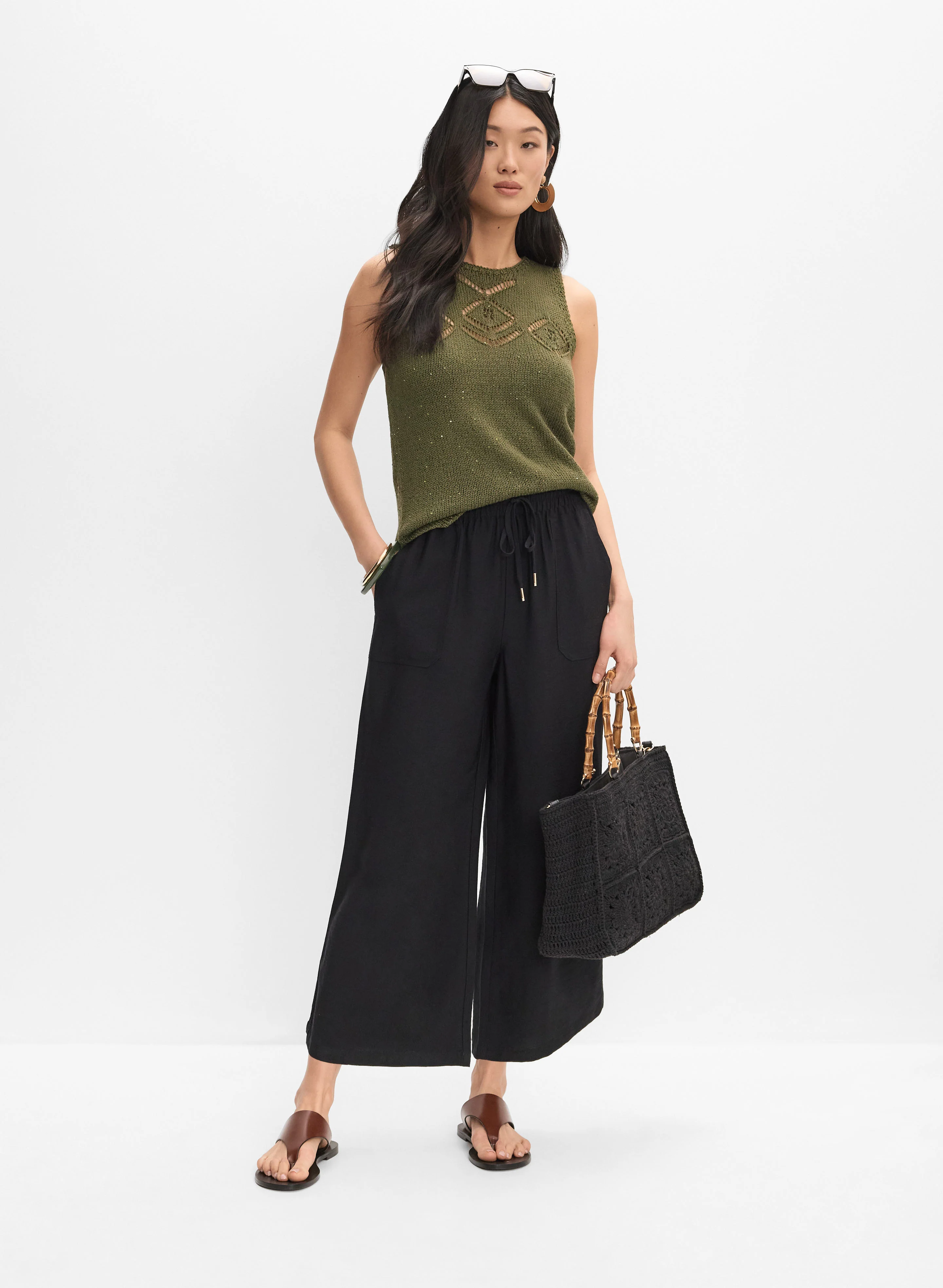 Crinkle Modal Capris - Image 3