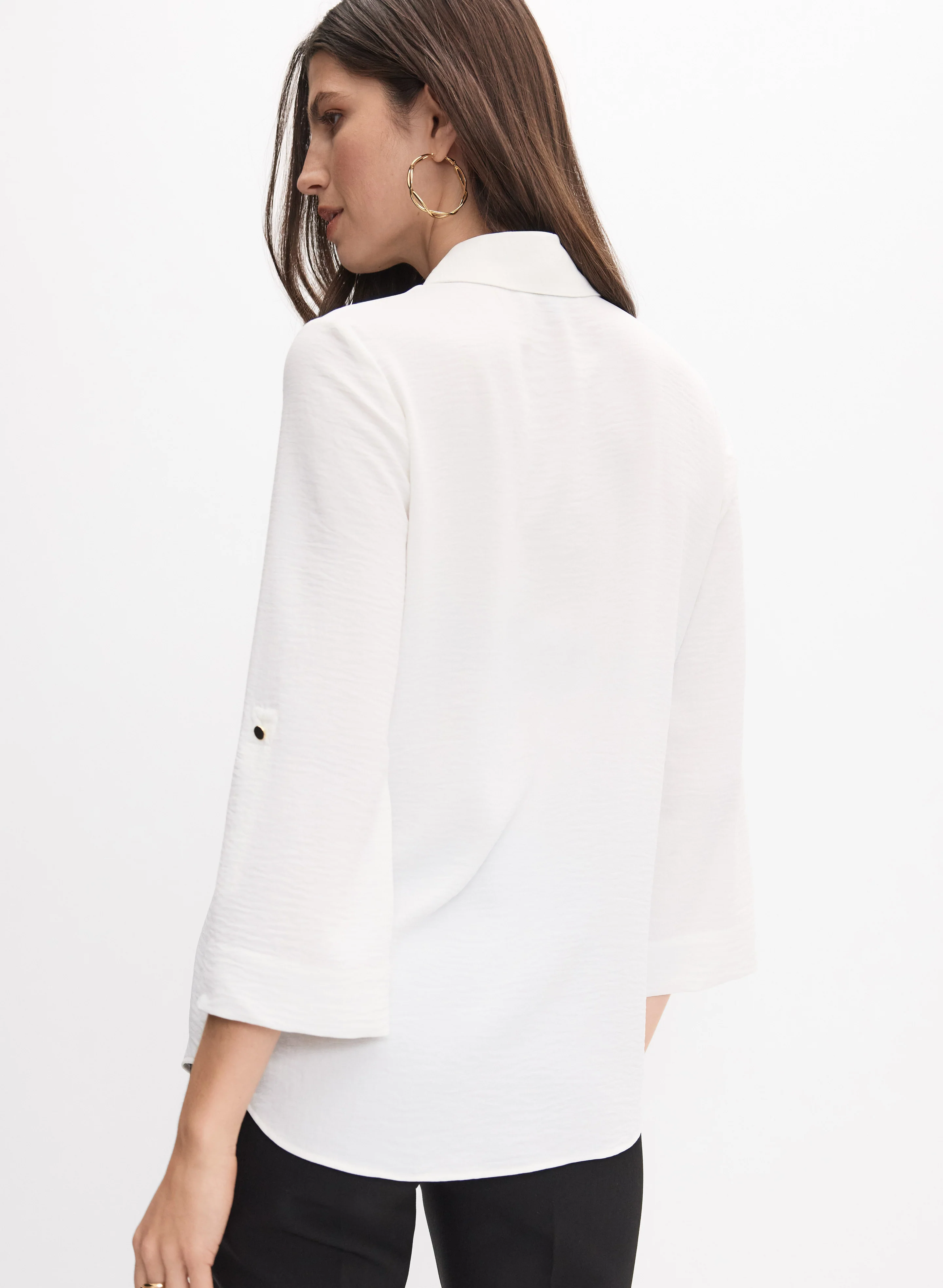 Crinkled Button-Down Tunic - Image 4