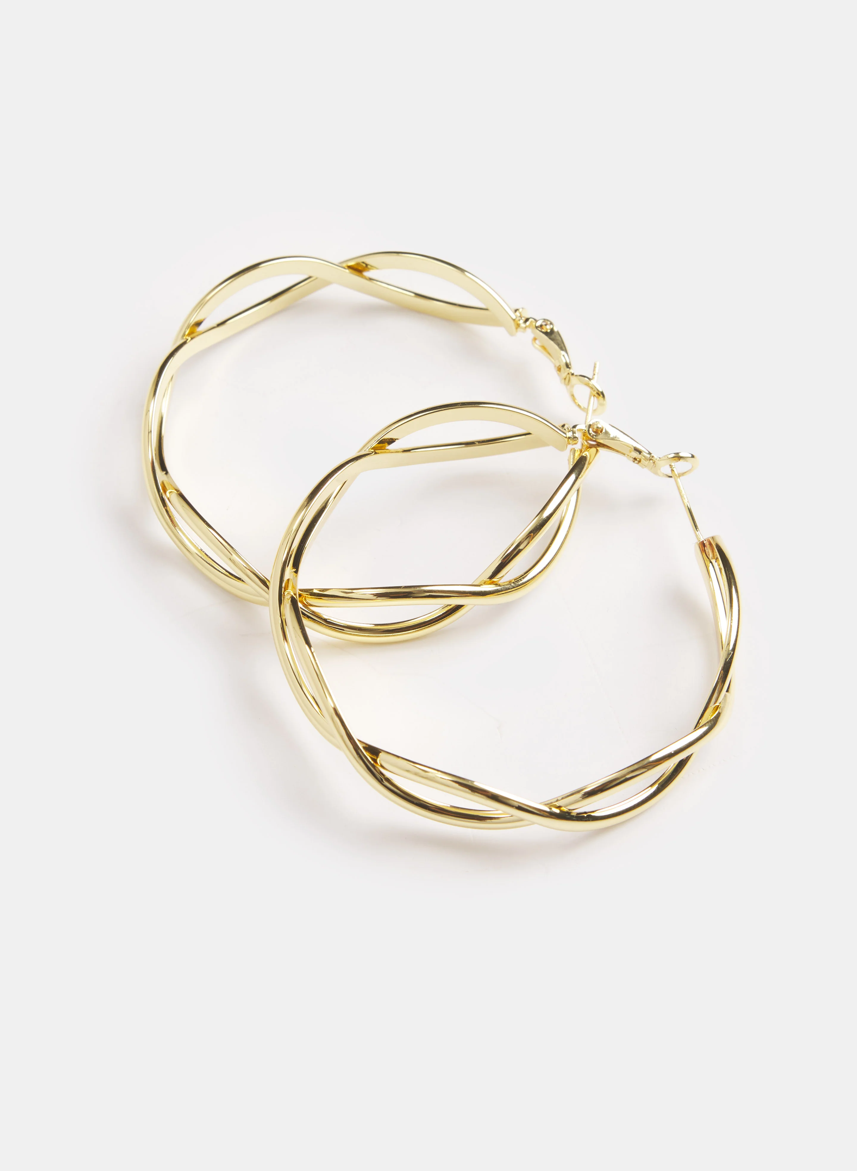 Crisscross Hoop Earrings - Image 3