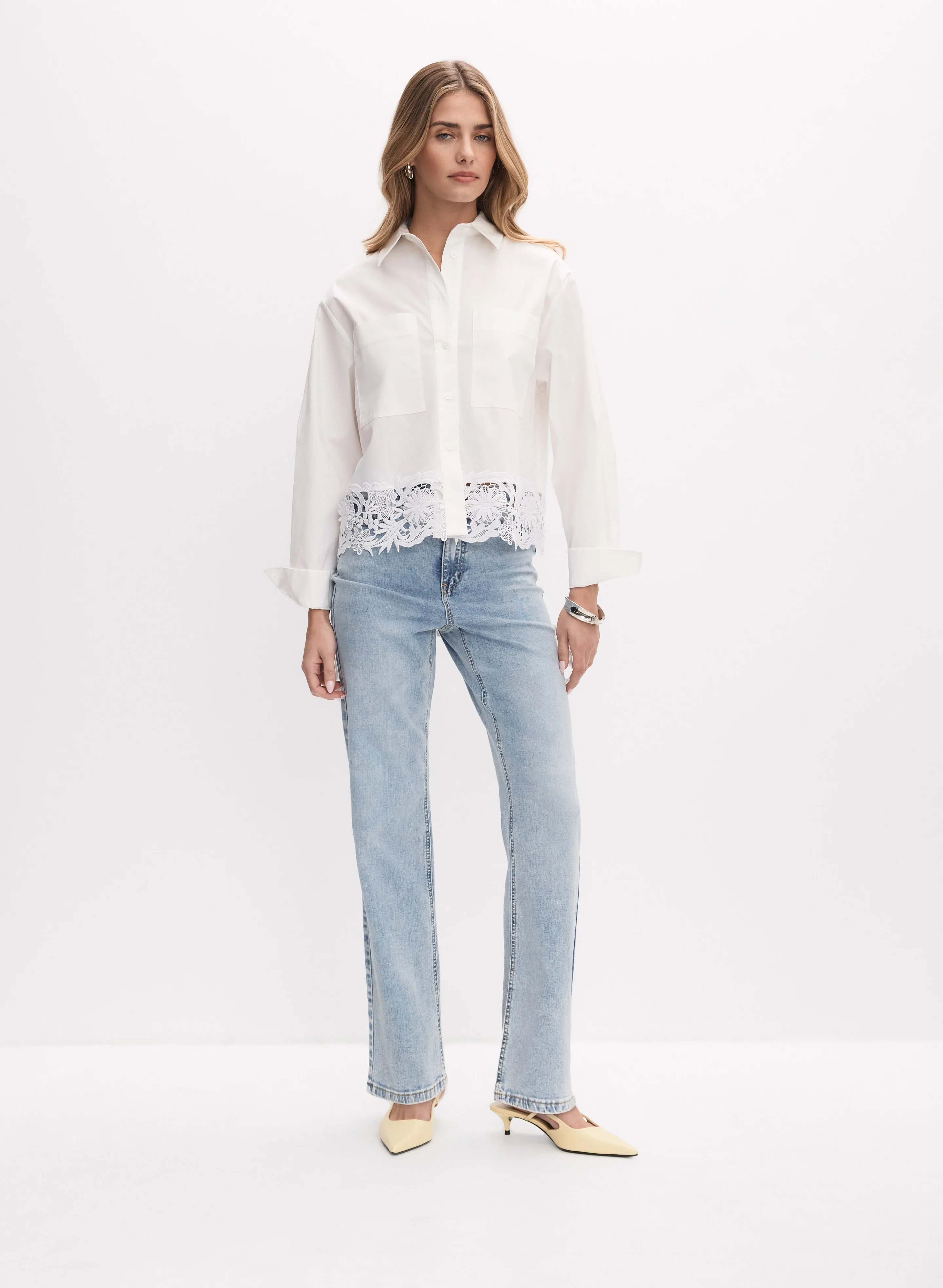 Crochet Trim Blouse - Image 3