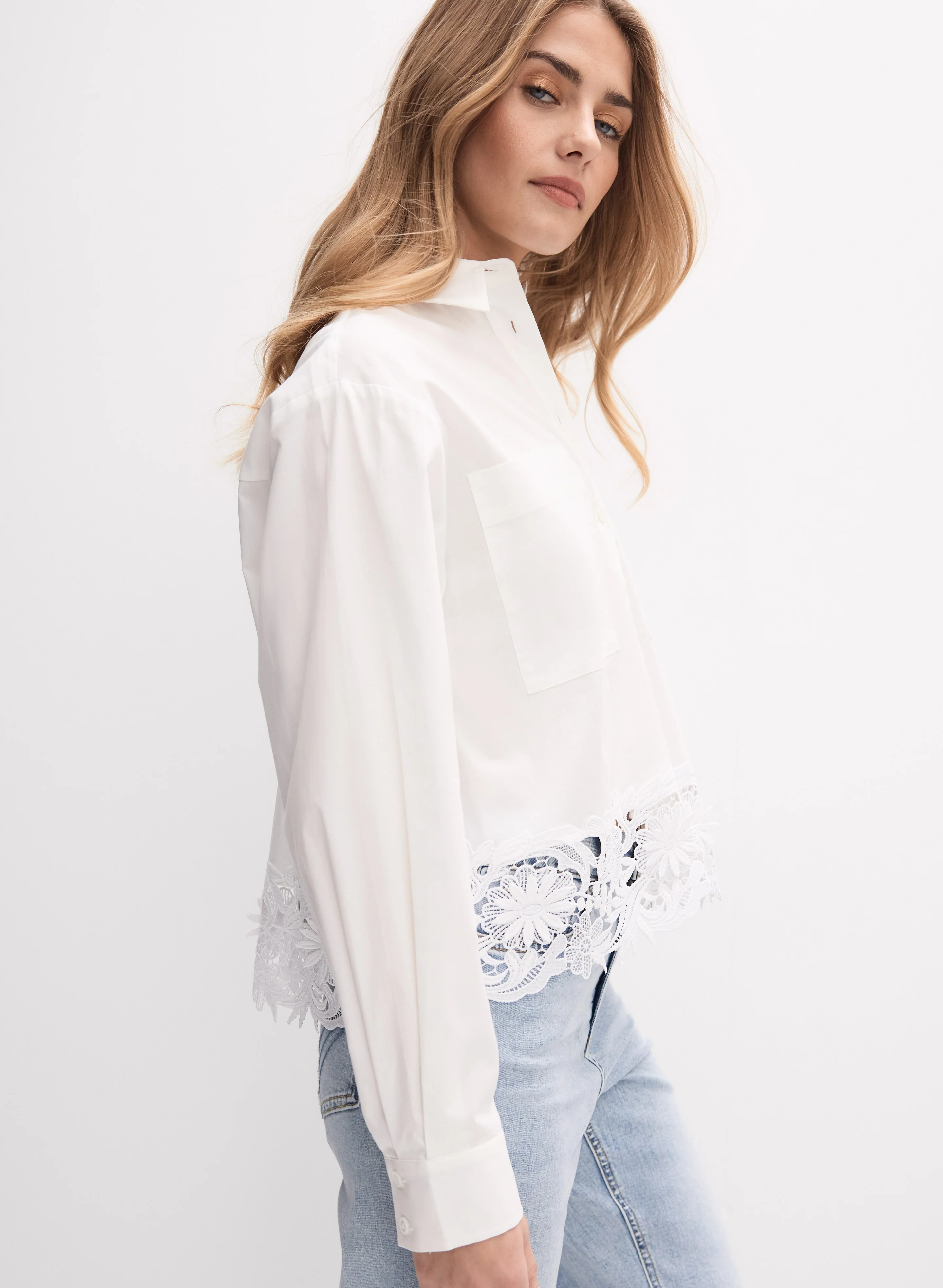 Crochet Trim Blouse - Image 5