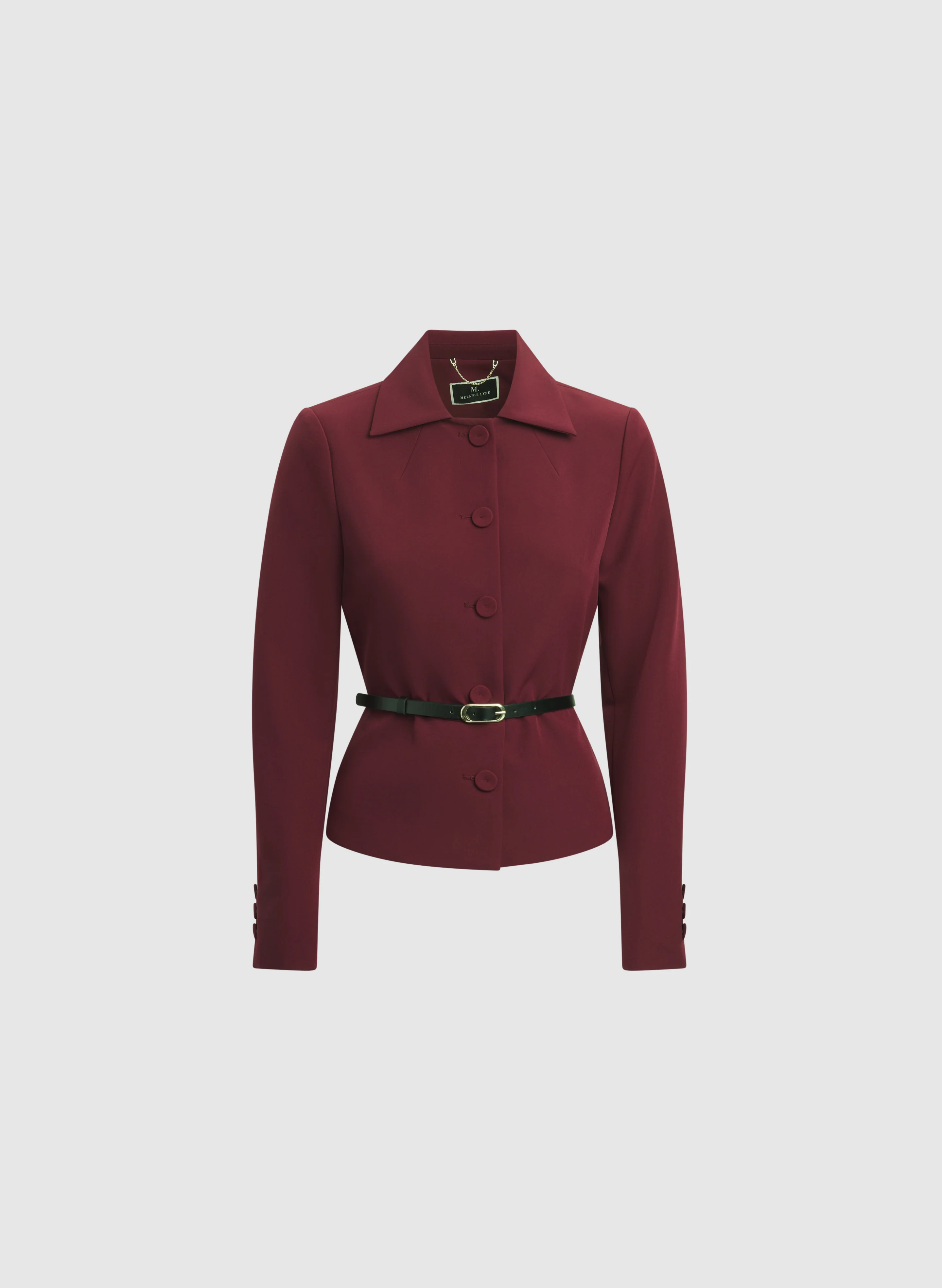 Cropped Button-Down Blazer - Image 5