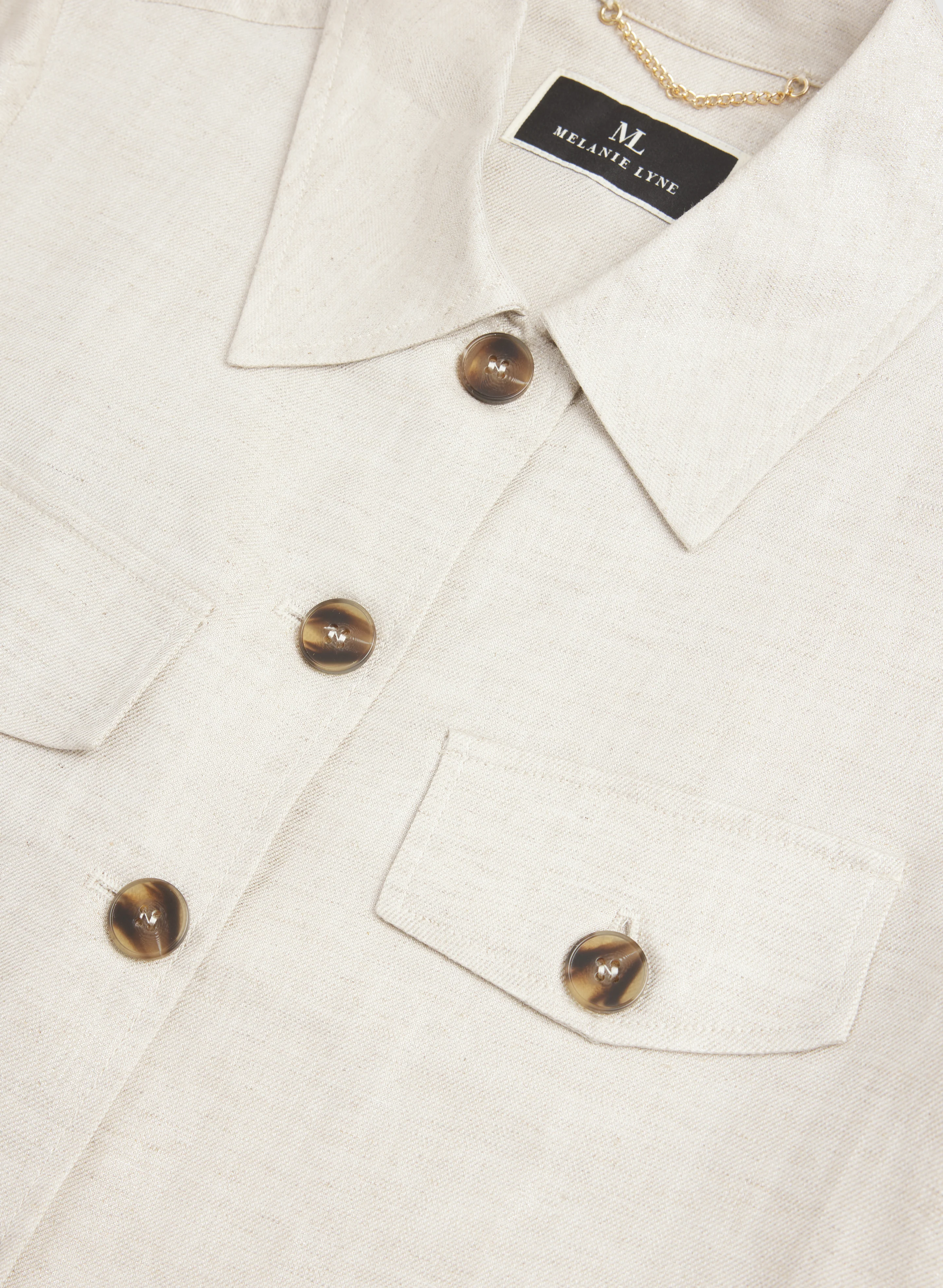 Cropped Button-Down Jacket - Image 7