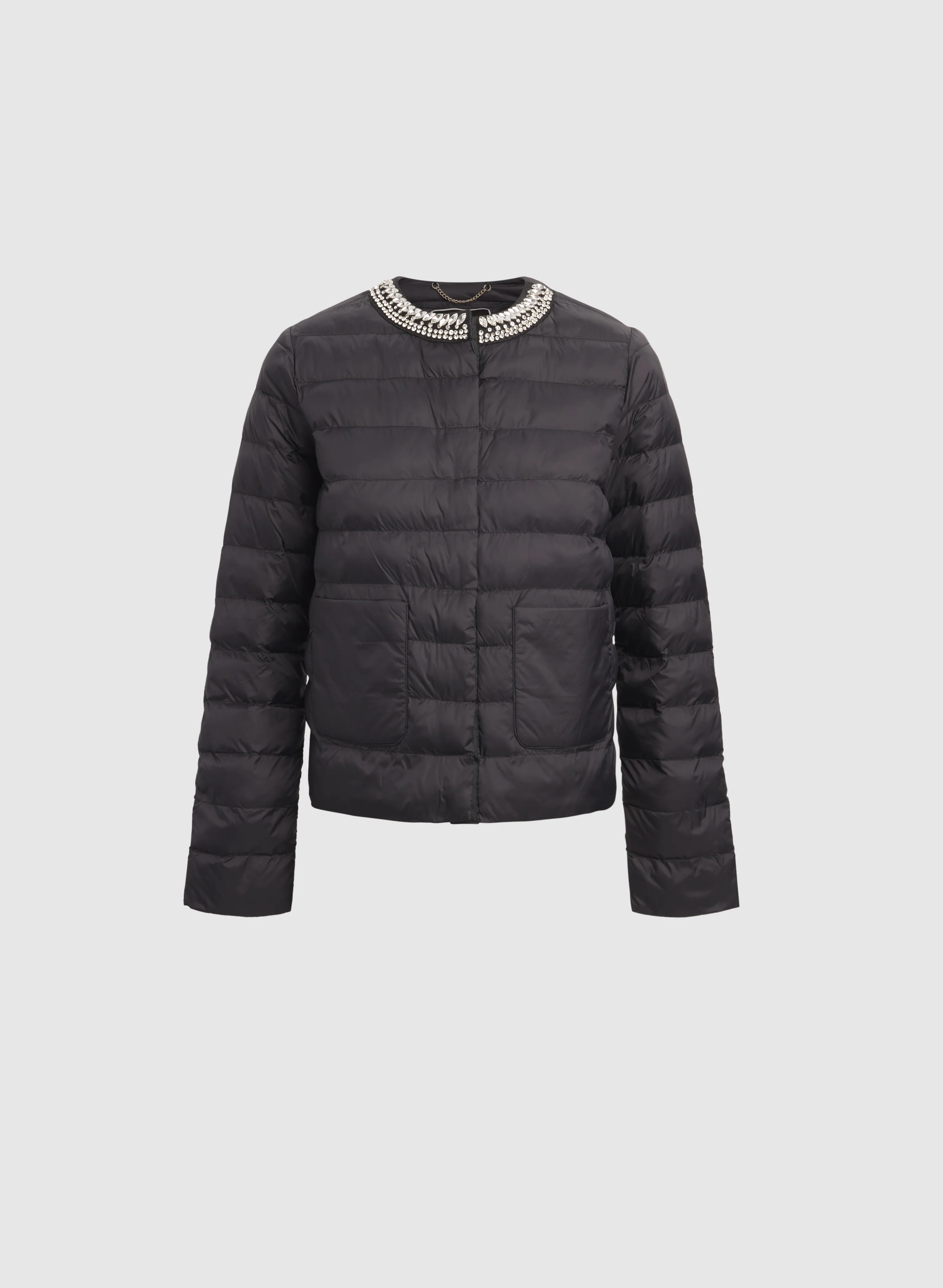 Cropped Quilted Jacket - Image 5