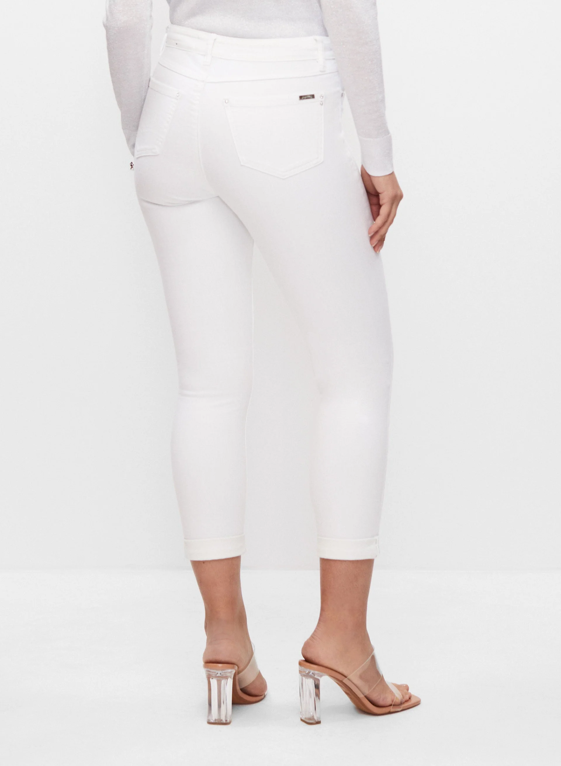Cropped Slim Leg Jeans - Image 2