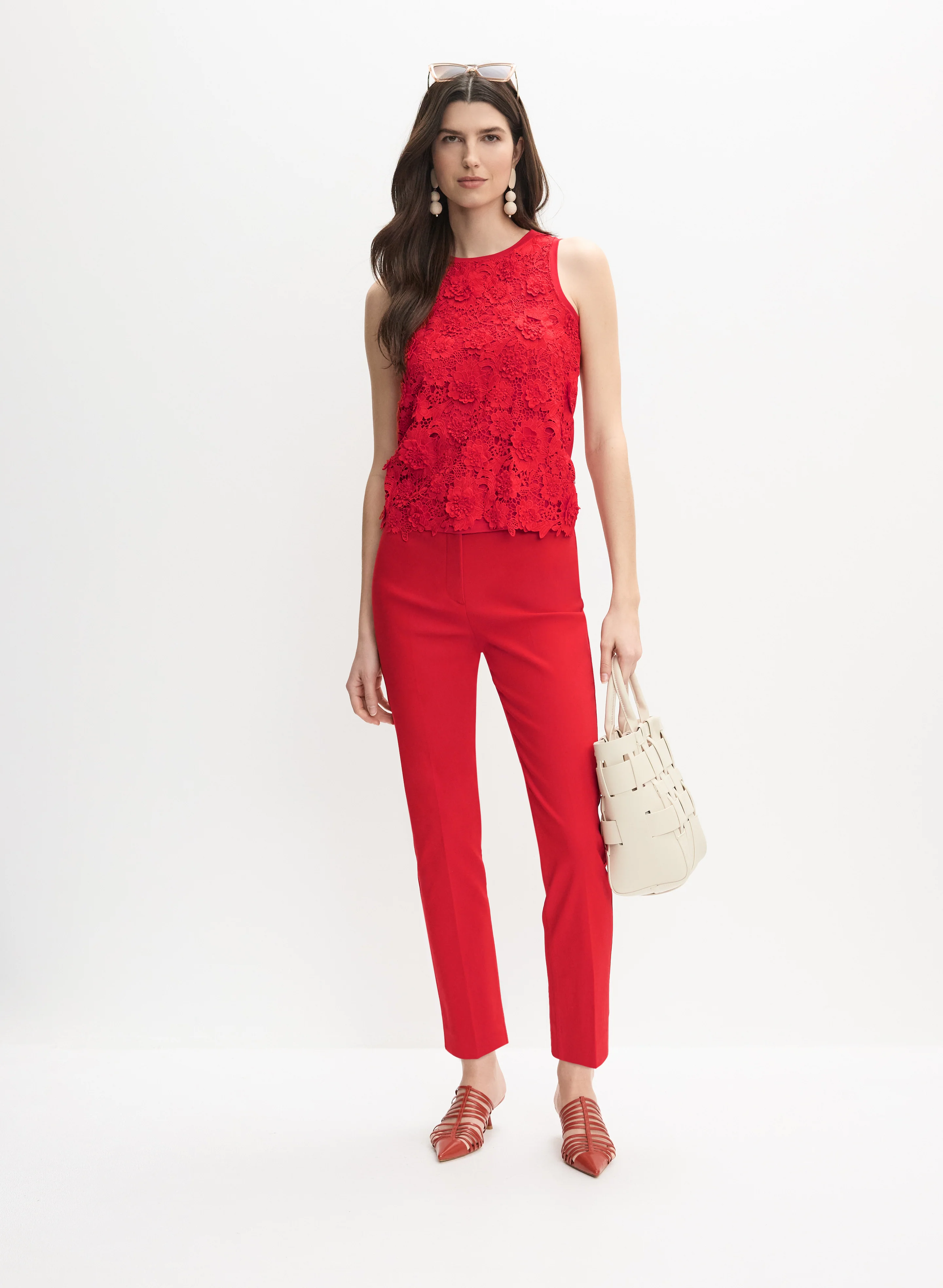 Cropped Slim-Leg Pants - Image 3