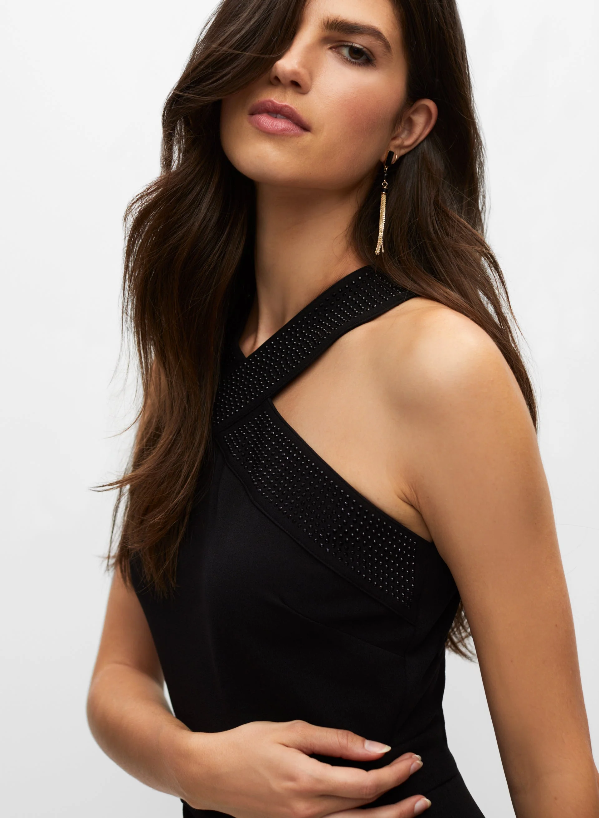 Crossover Halter Neck Jumpsuit - Image 4