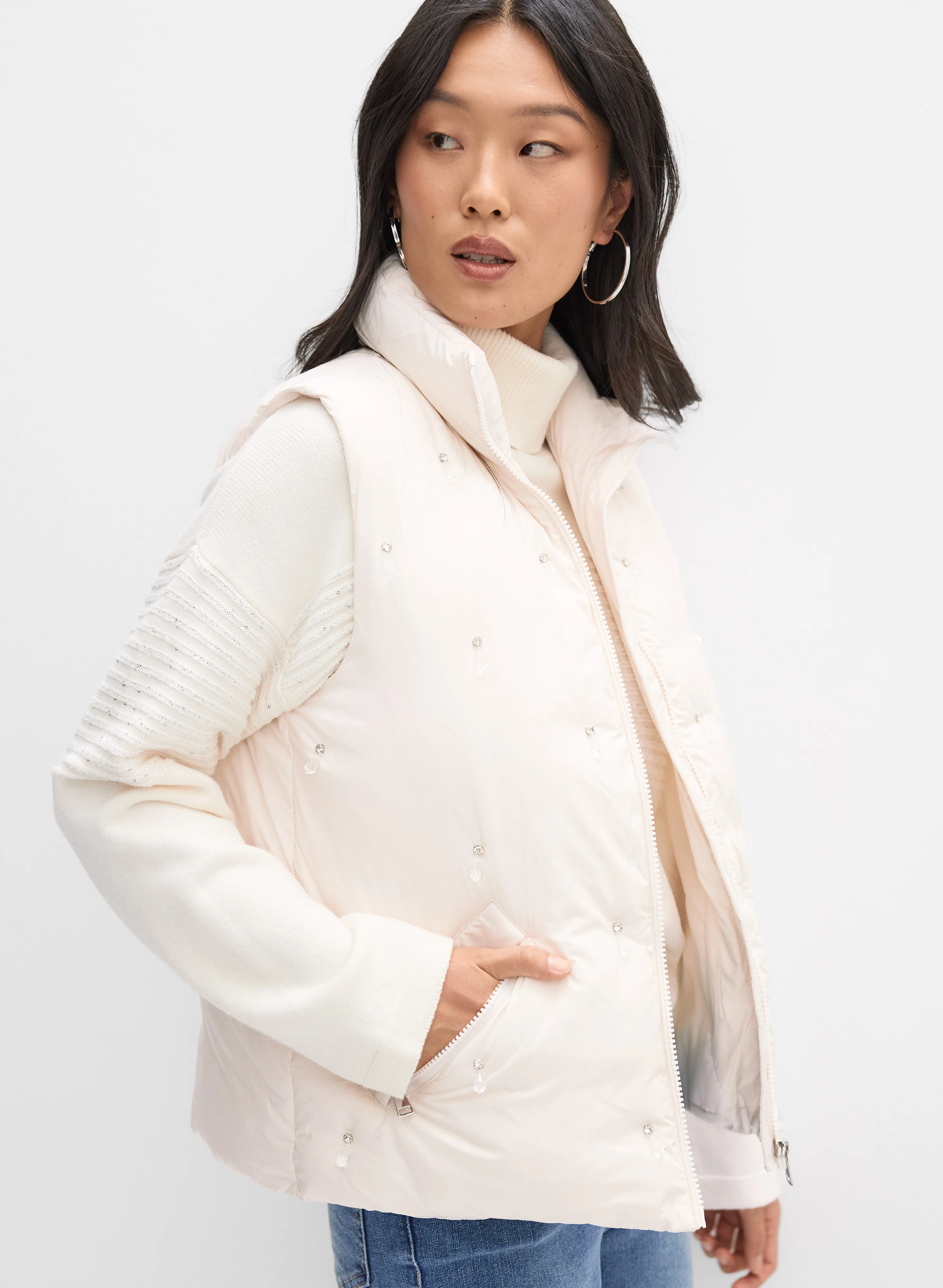 Crystal Drop Embellished Vest - Image 5