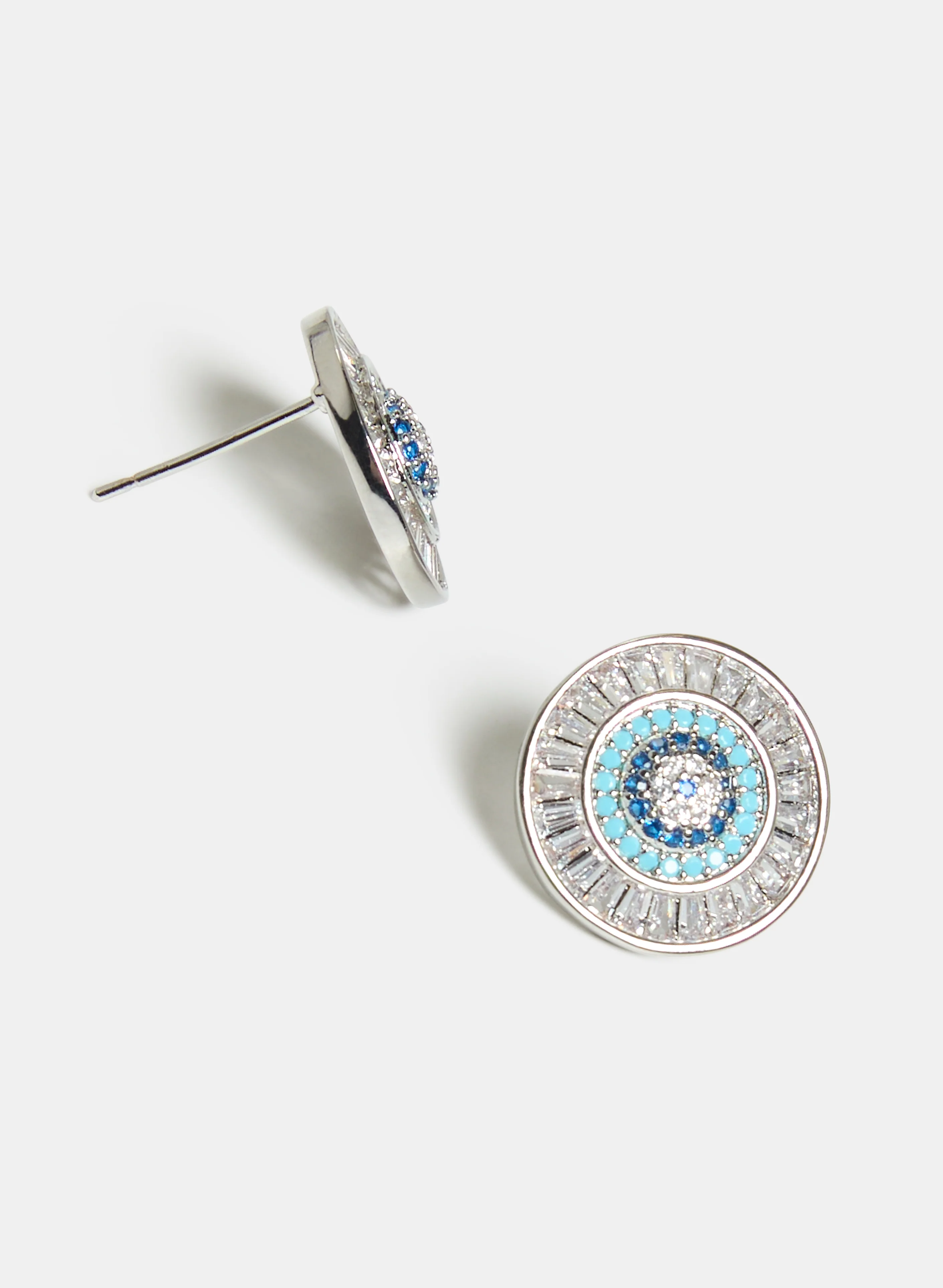 Cubic Zirconia Eye Earrings - Image 2