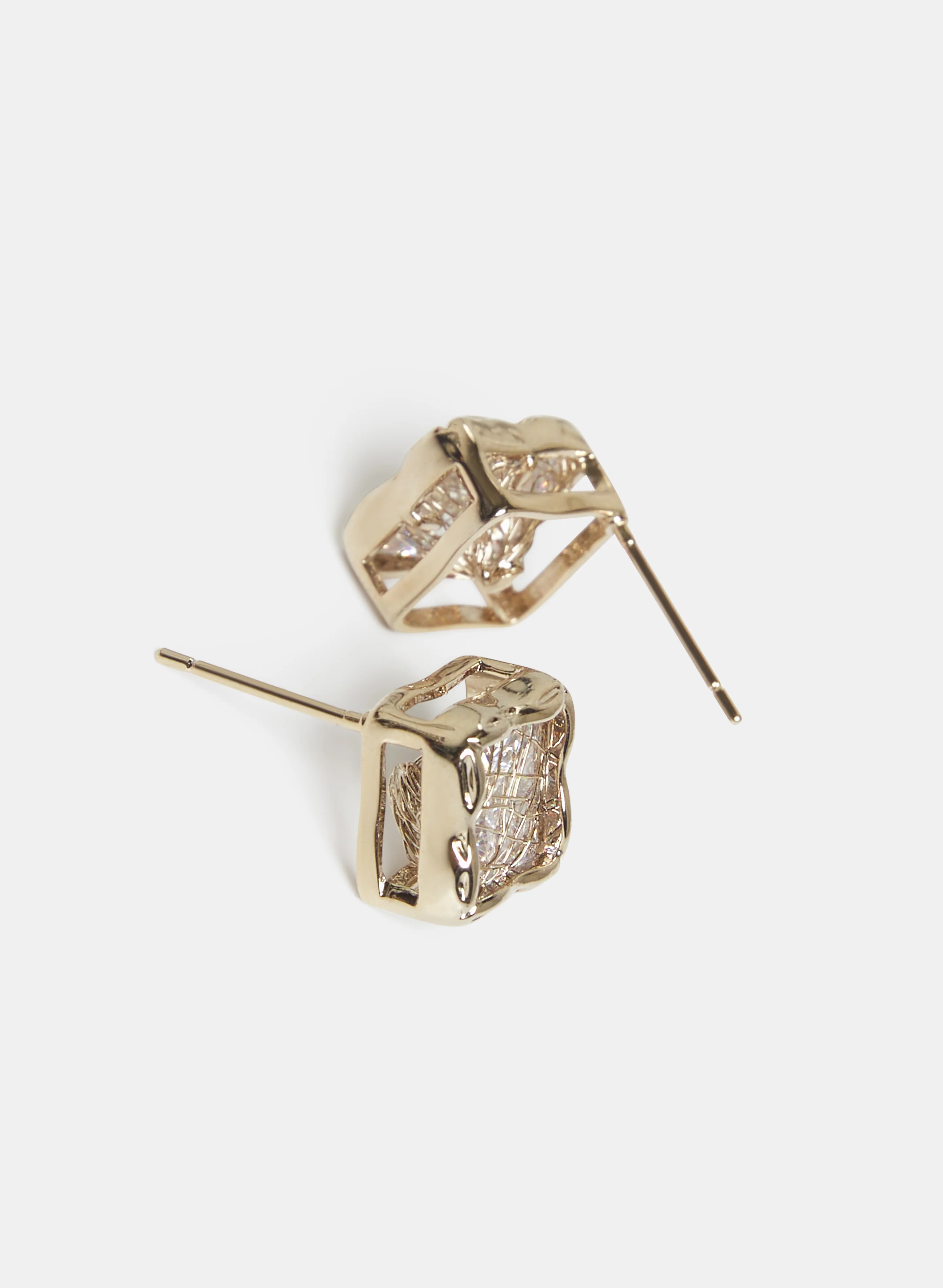 Cubic Zirconia Filigree Earrings - Image 2